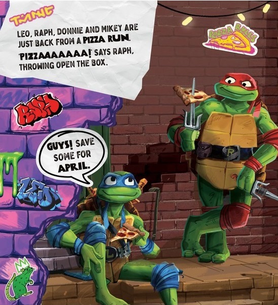 teenage mutant ninja turtles pizza power - pop up book