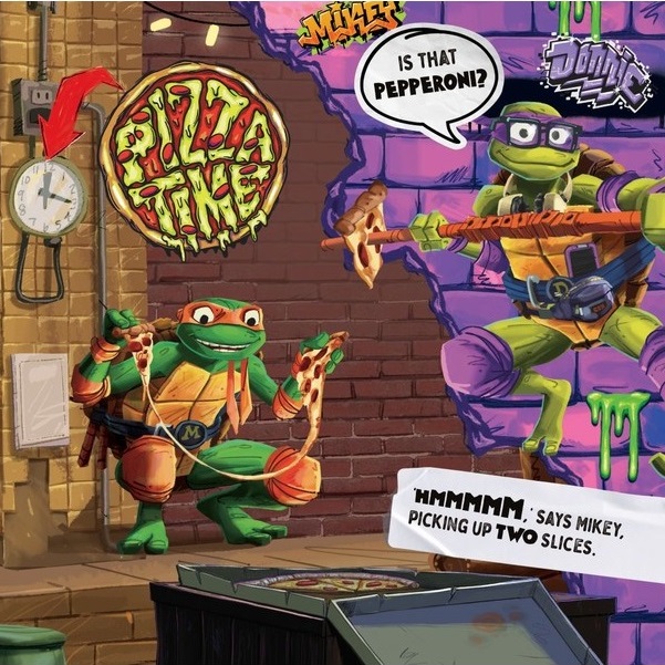 teenage mutant ninja turtles pizza power - pop up book