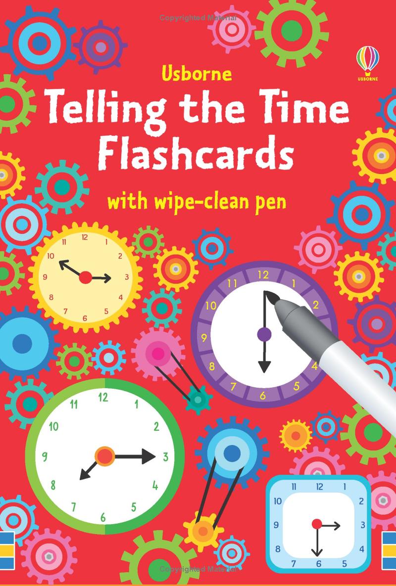 telling the time flashcards