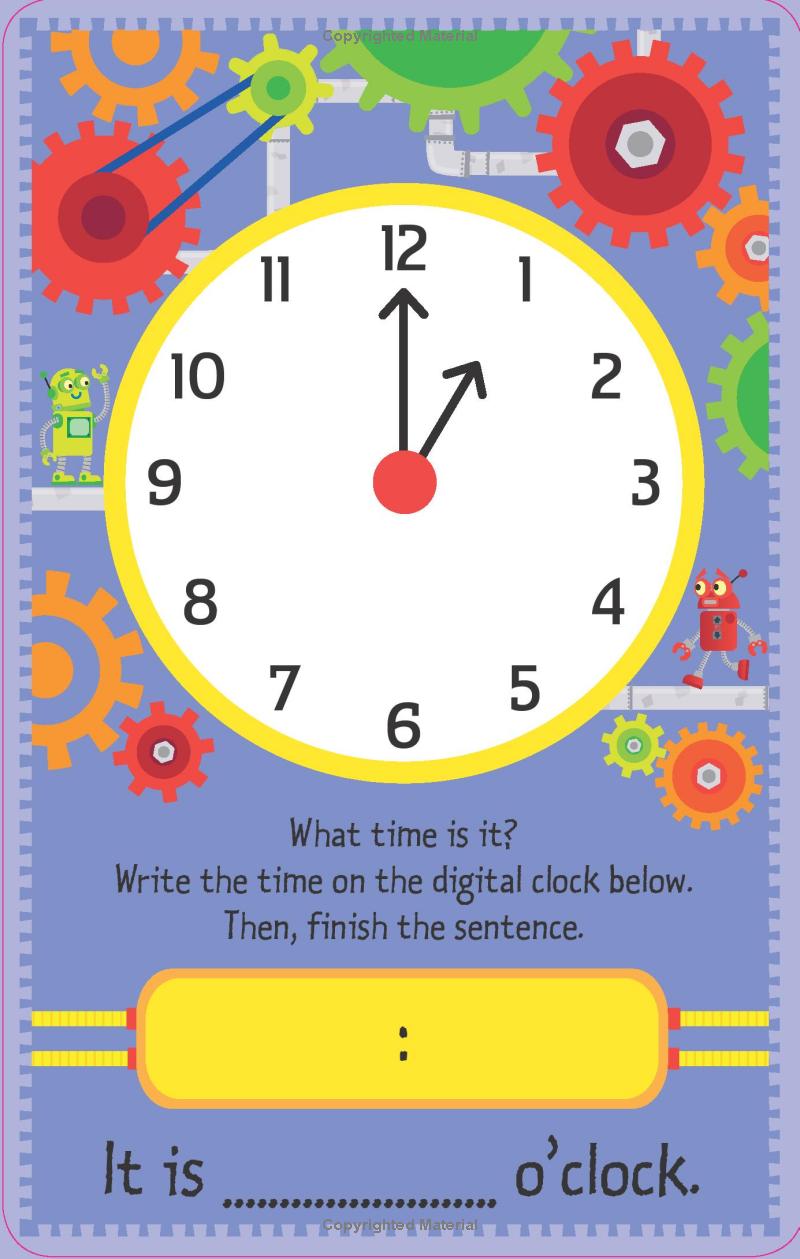 telling the time flashcards