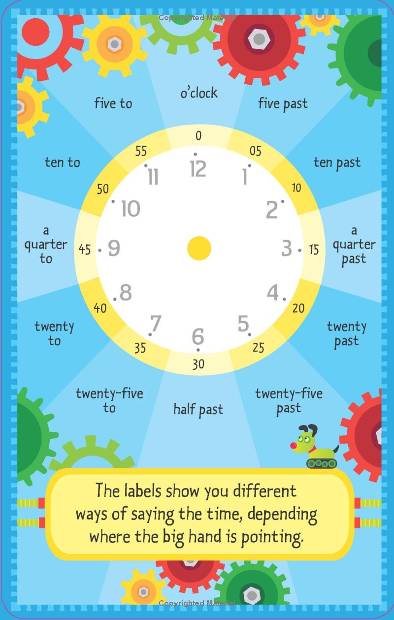 telling the time flashcards