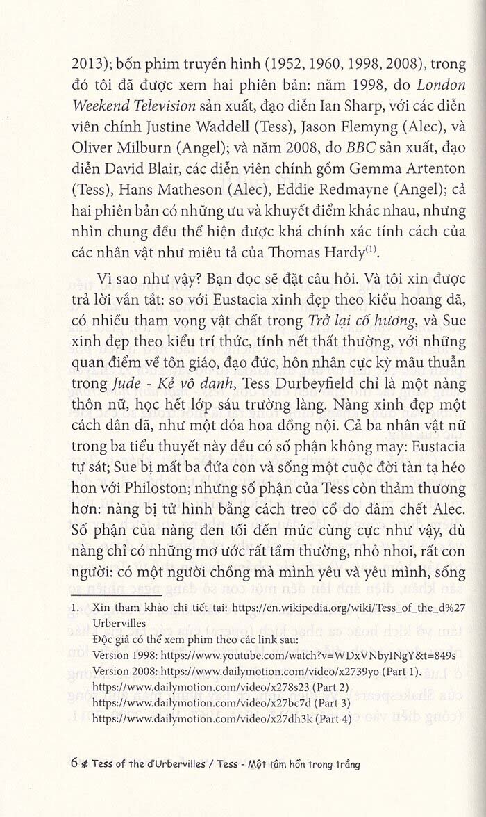 tess - một tâm hồn trong trắng