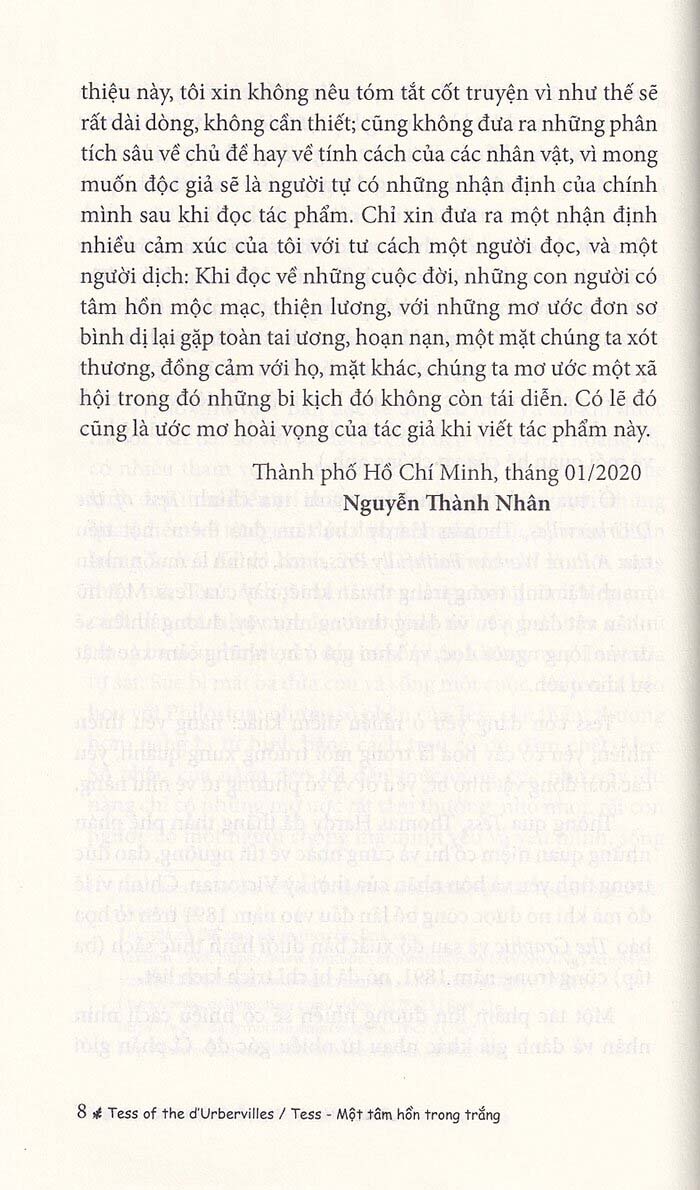 tess - một tâm hồn trong trắng