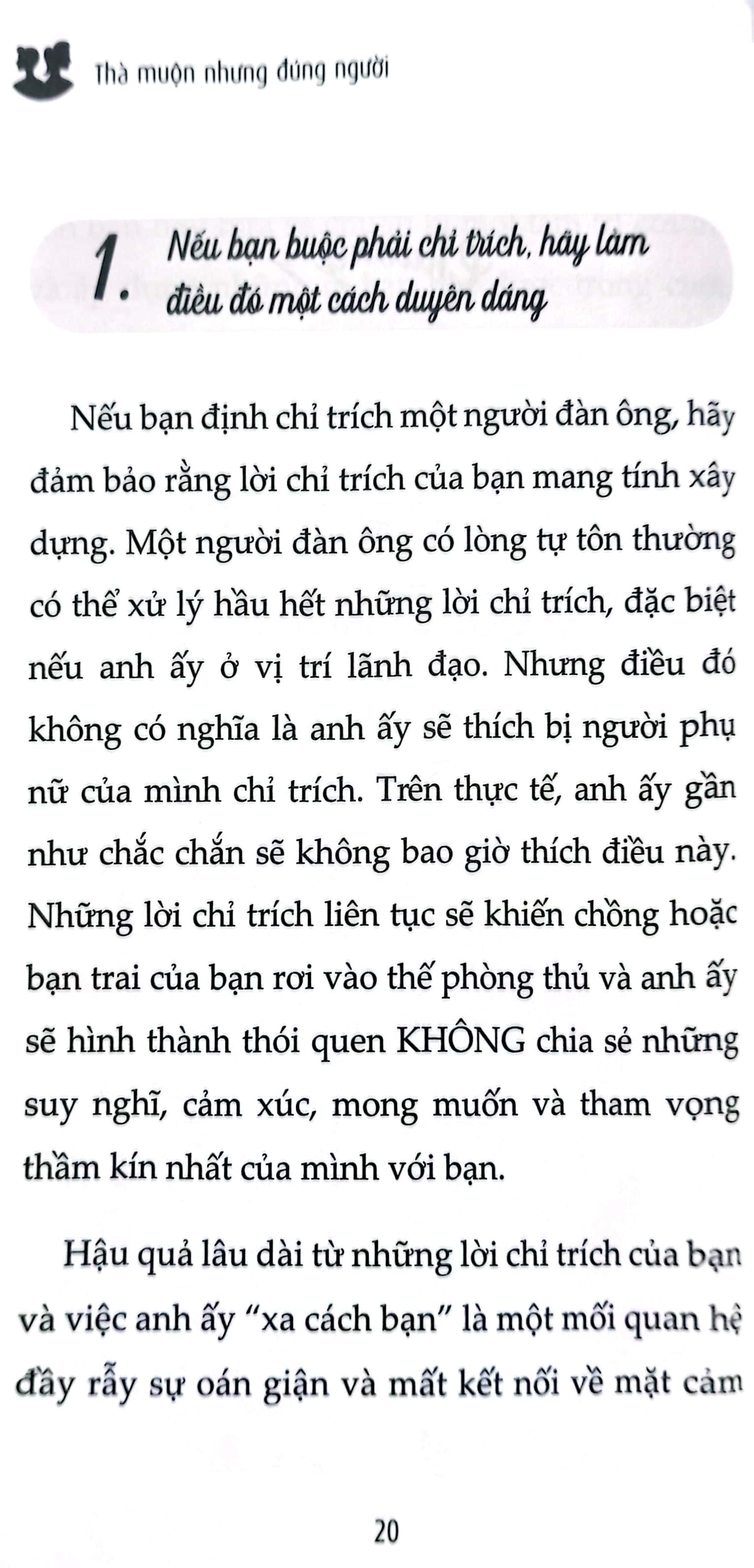 thà muộn nhưng đúng người