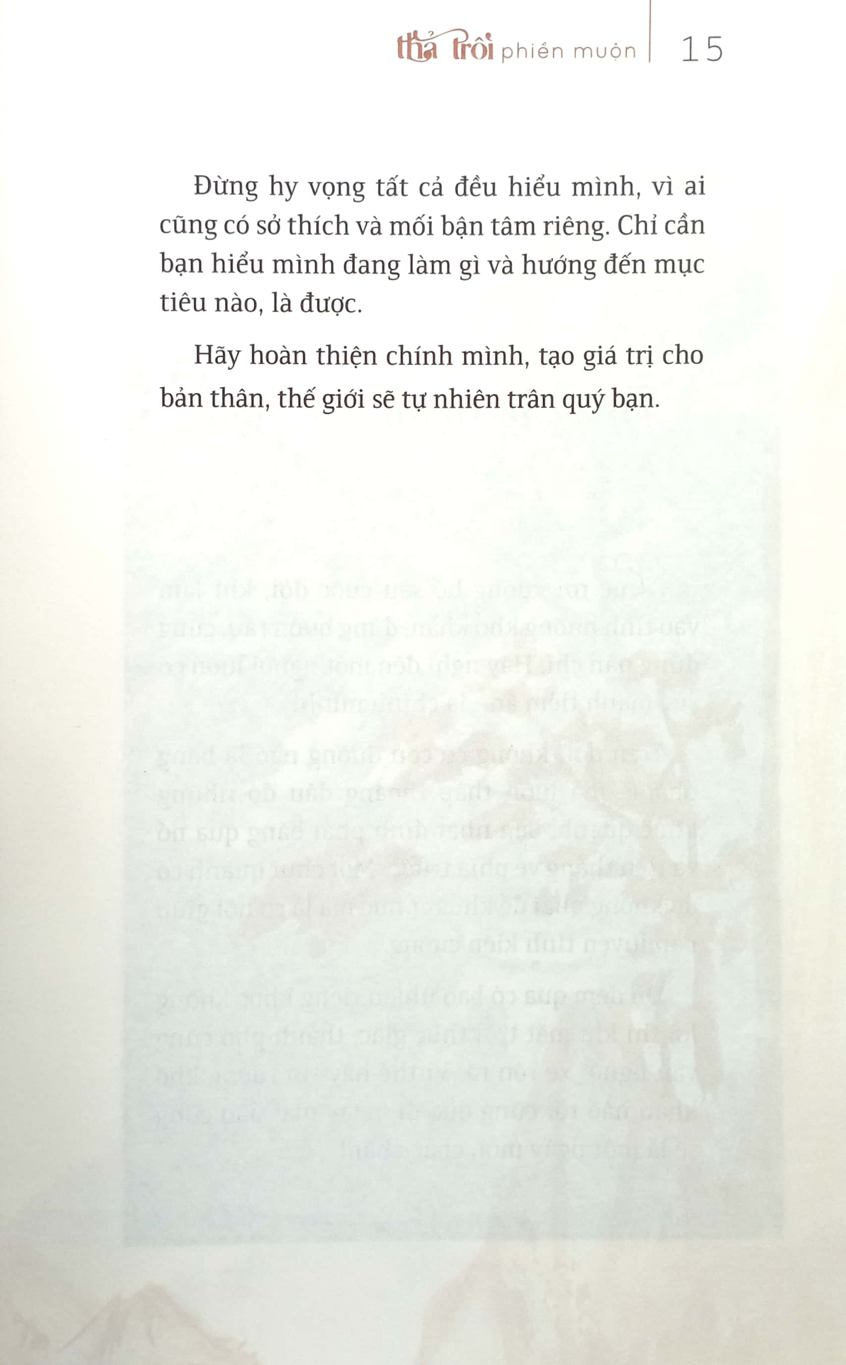 thả trôi phiền muộn (tái bản 2023)