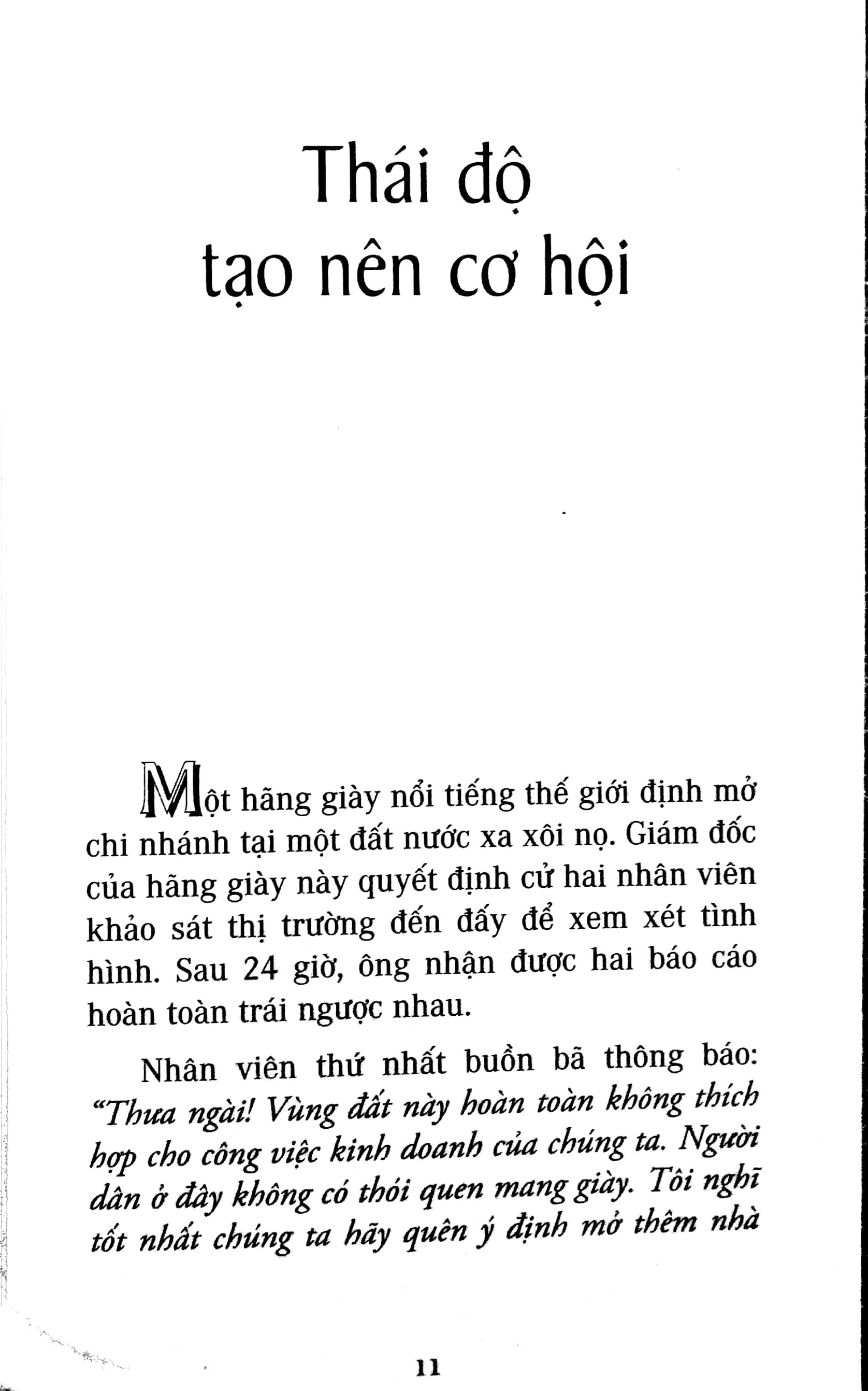 thái độ sống tạo nên tất cả