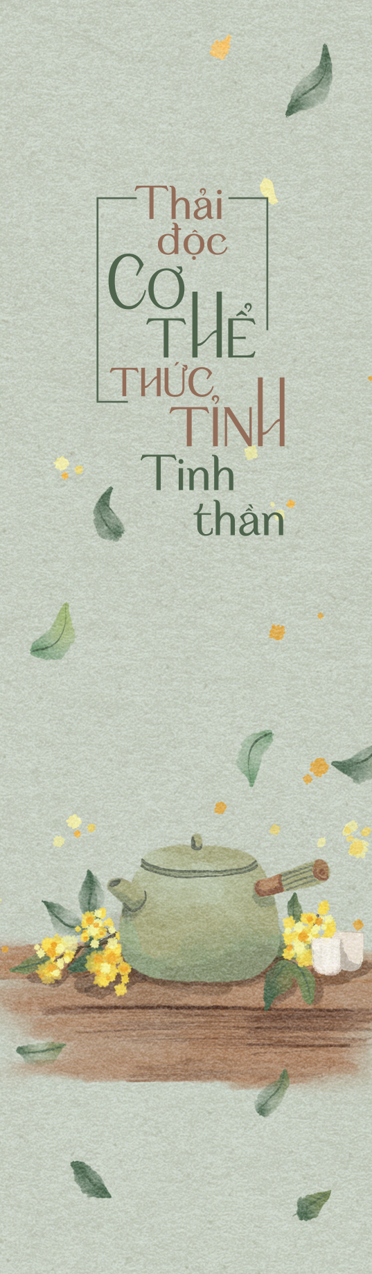 thải độc cơ thể - thức tỉnh tinh thần - tặng kèm bookmark