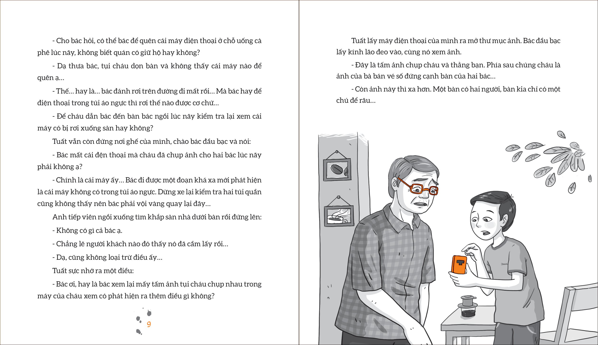 thám tử học trò - chuyện xảy ra ở quán cà phê