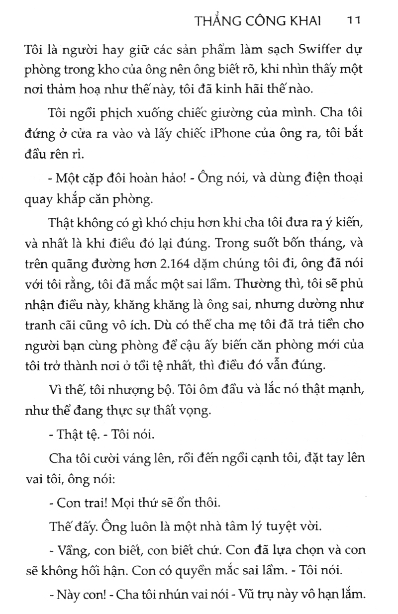 thẳng công khai