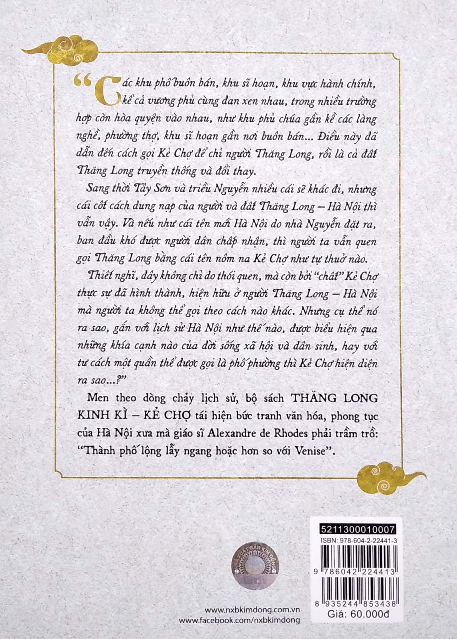 thăng long kinh kì - kẻ chợ - thời lê-trịnh