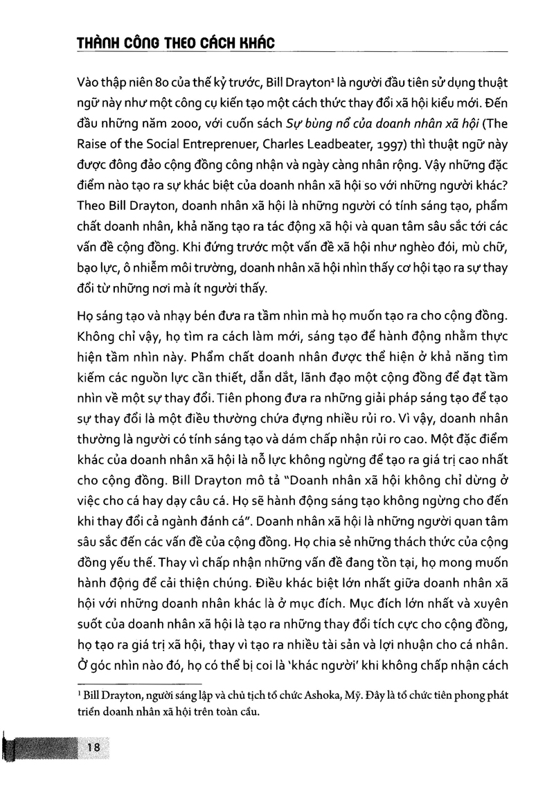 thành công theo cách khác