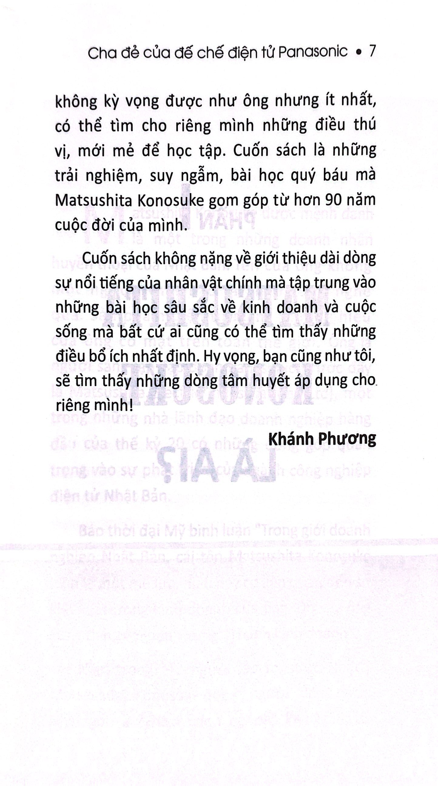 thánh kinh doanh matsushita konosuke
