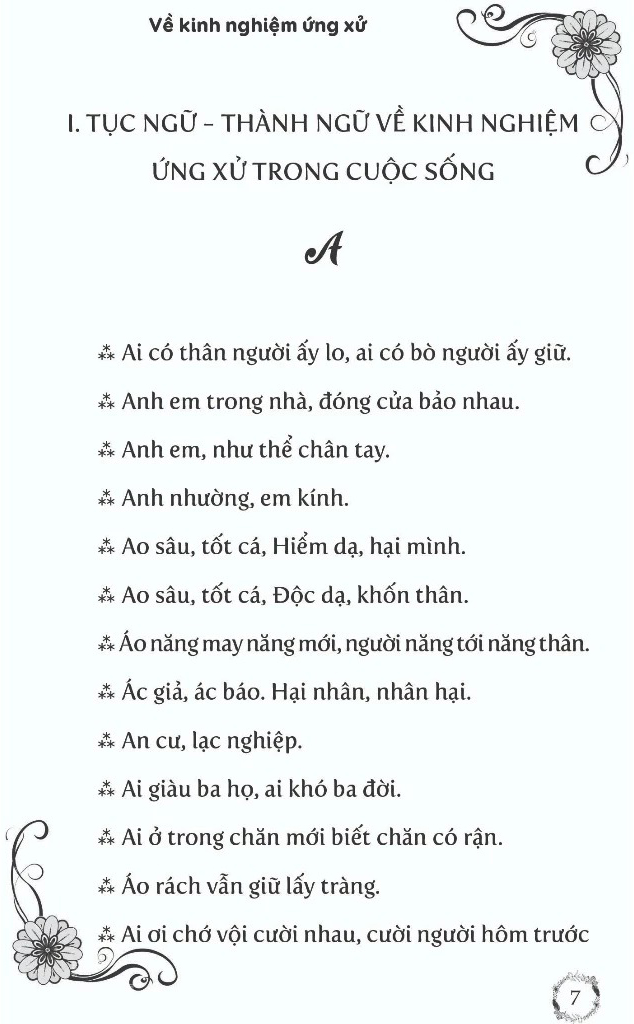 Thanh Ngu-Tuc Ngu-Ca Dao-Dan Ca Viet Nam - Ve Kinh Nghiem Ung Xu