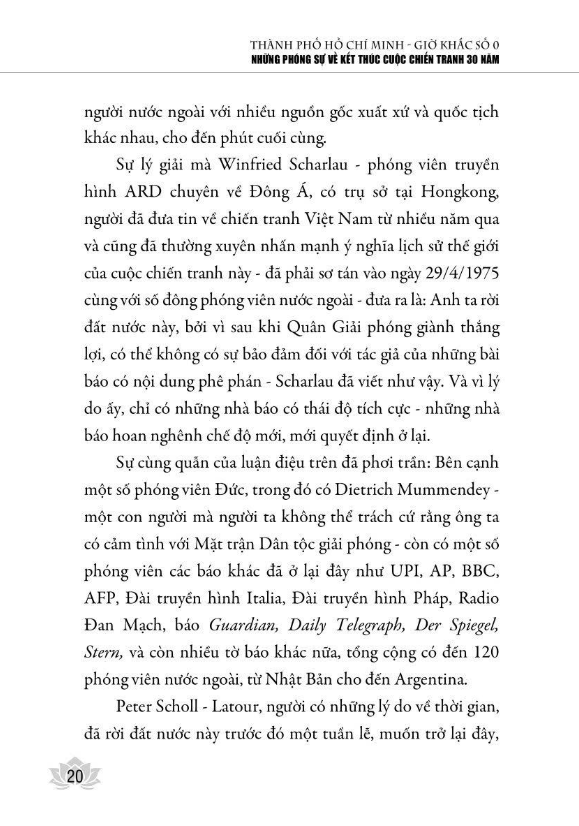 thành phố hồ chí minh - giờ khắc số 0 - những phóng sự về kết thúc cuộc chiến tranh 30 năm