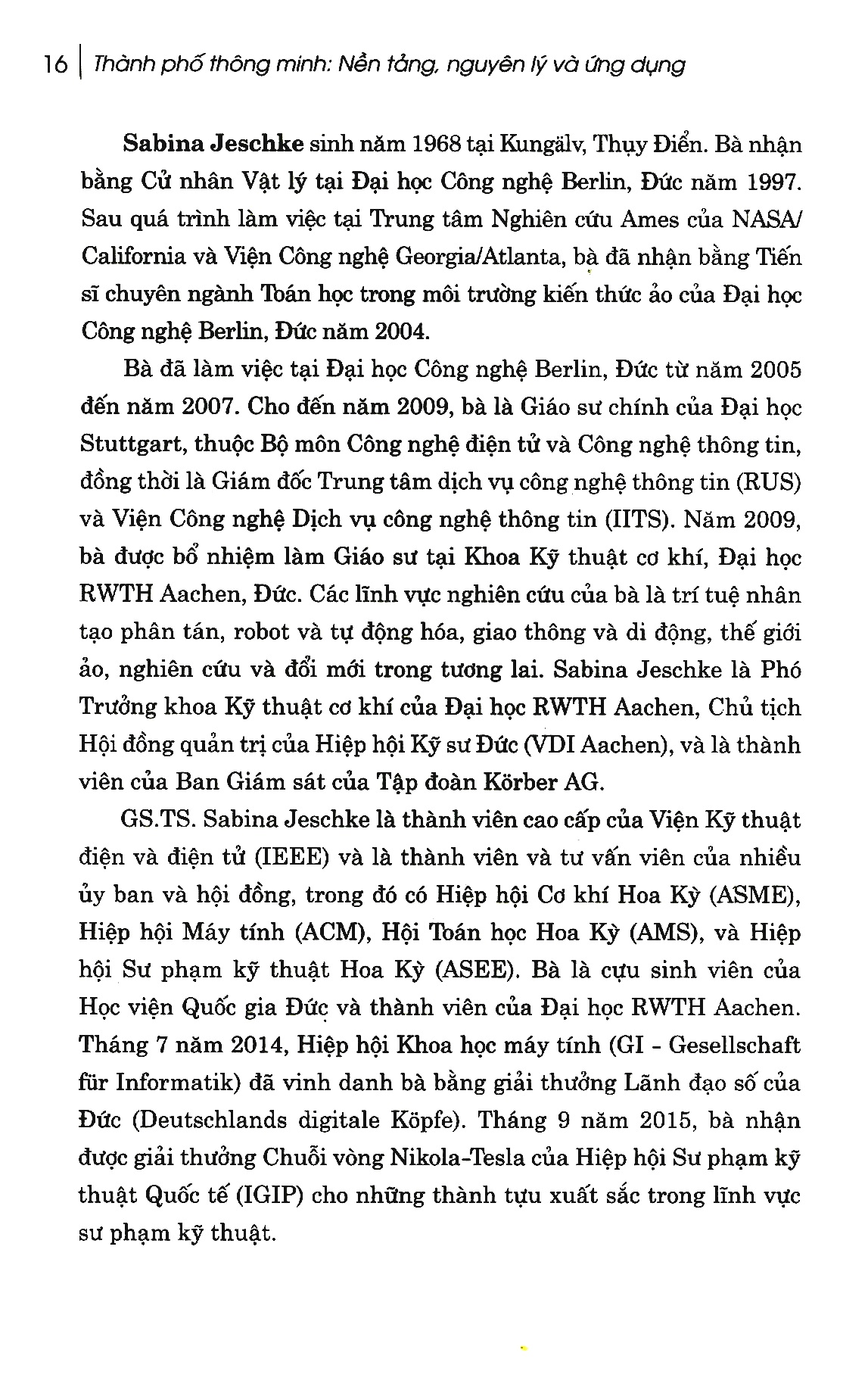 thành phố thông minh - nền tảng, nguyên lý và ứng dụng
