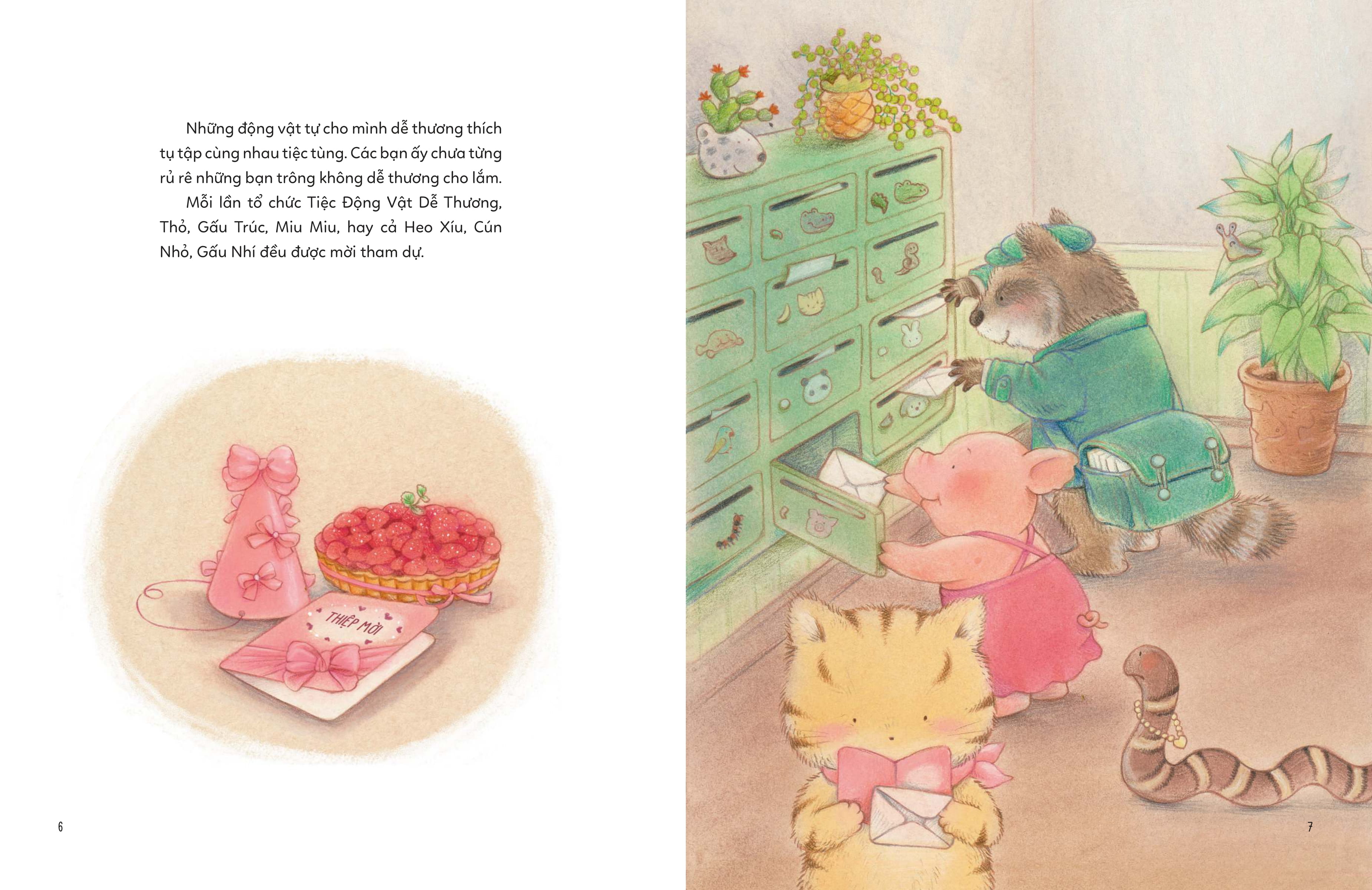 thành phố vui vẻ - các động vật không dễ thương mở tiệc