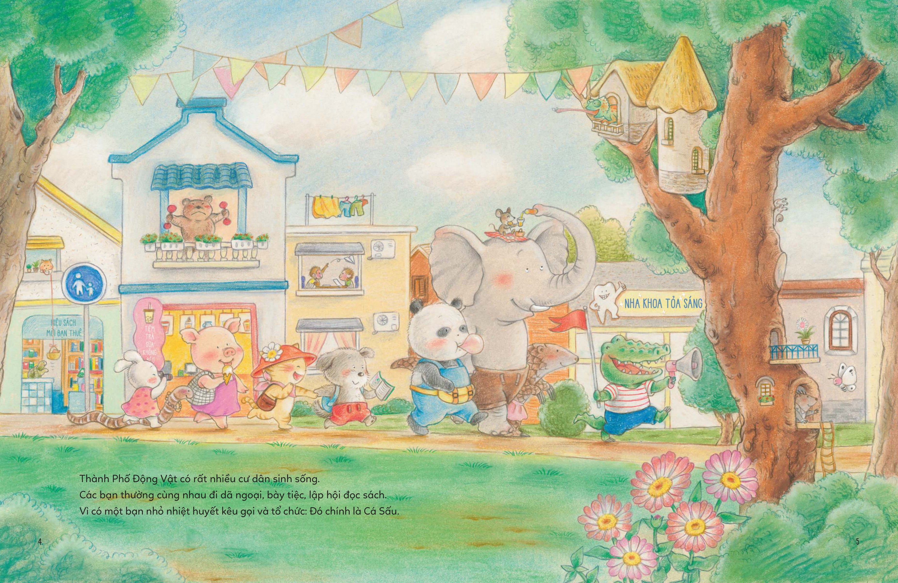 thành phố vui vẻ - các động vật mê chơi điện thoại