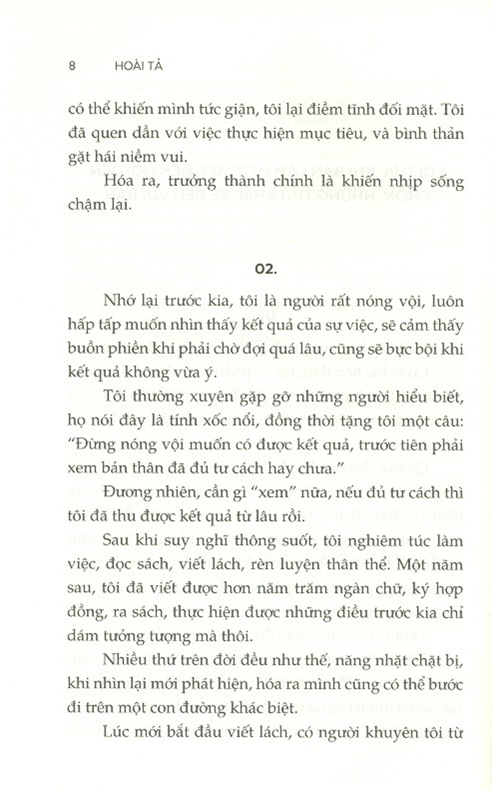 thanh xuân sống khắc kỷ cả đời không tầm thường