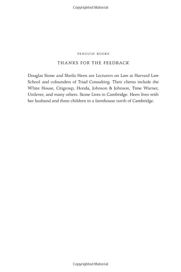 thanks for the feedback: the science and art of receiving feedback well