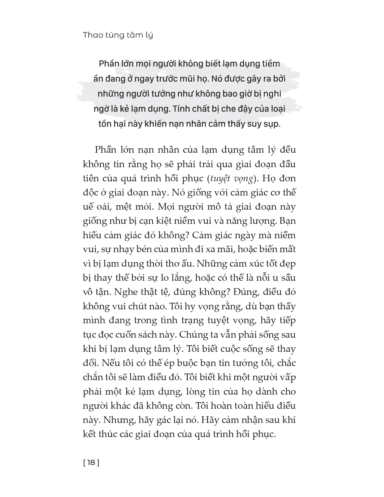 thao túng tâm lý - nhận diện, thức tỉnh và chữa lành những tổn thương tiềm ẩn