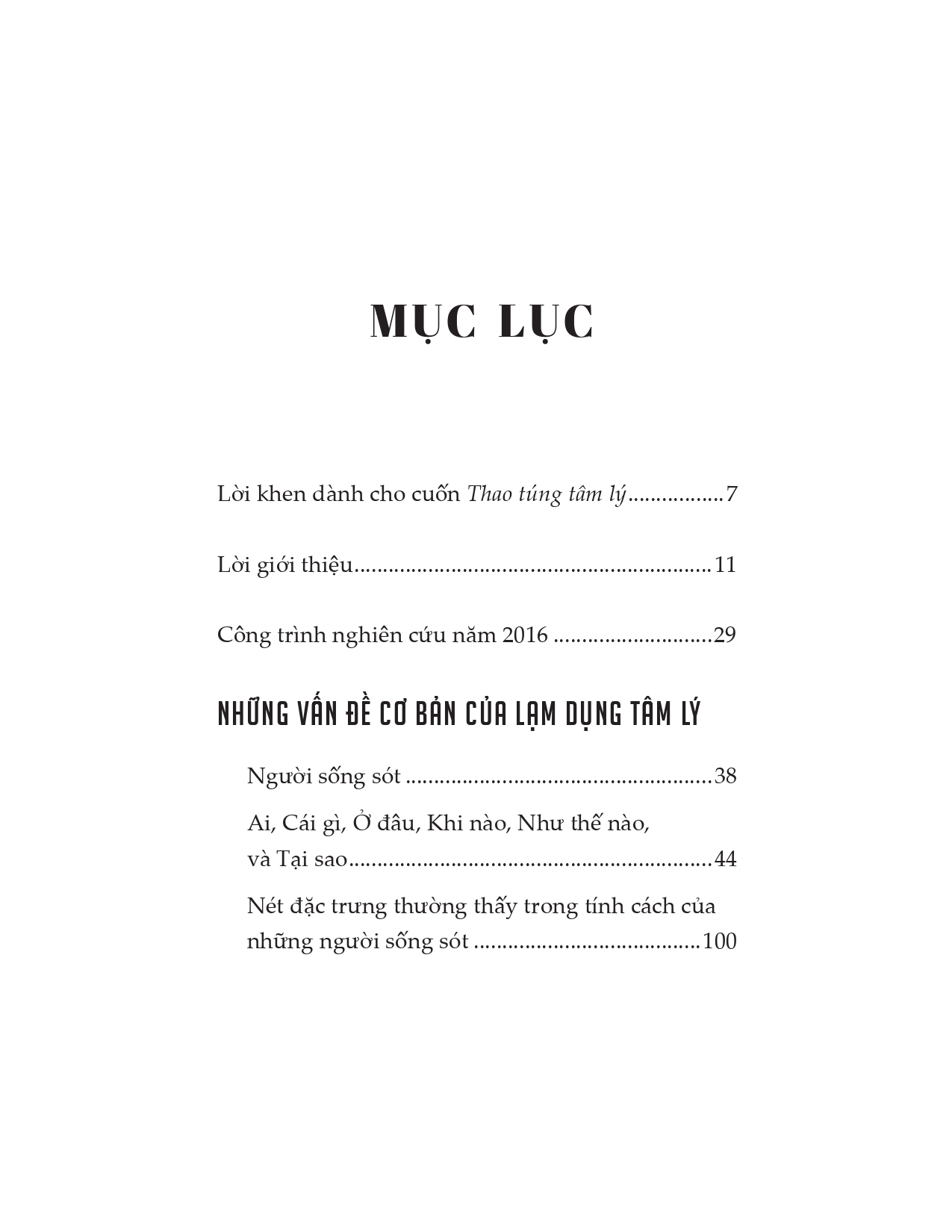 thao túng tâm lý - nhận diện, thức tỉnh và chữa lành những tổn thương tiềm ẩn