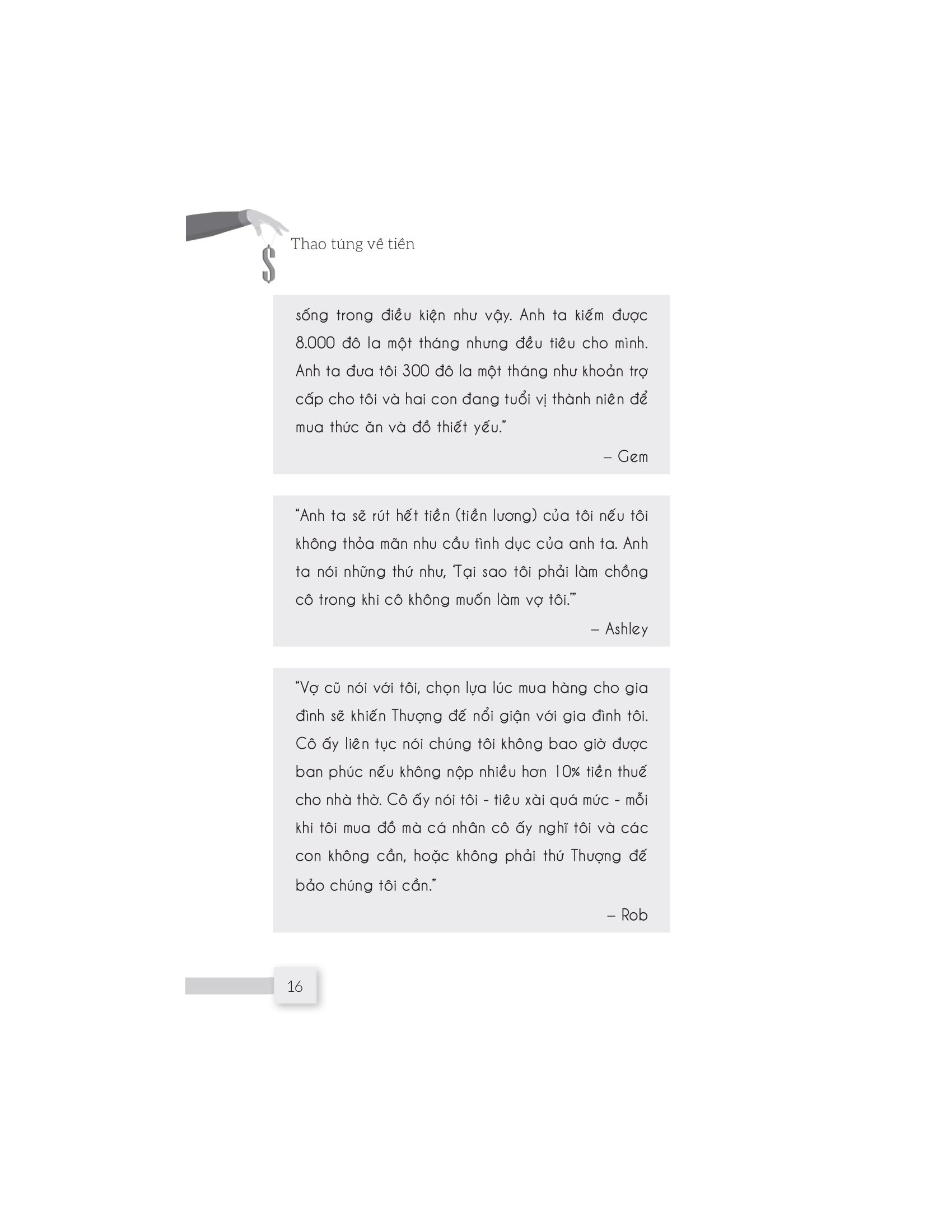 thao túng về tiền