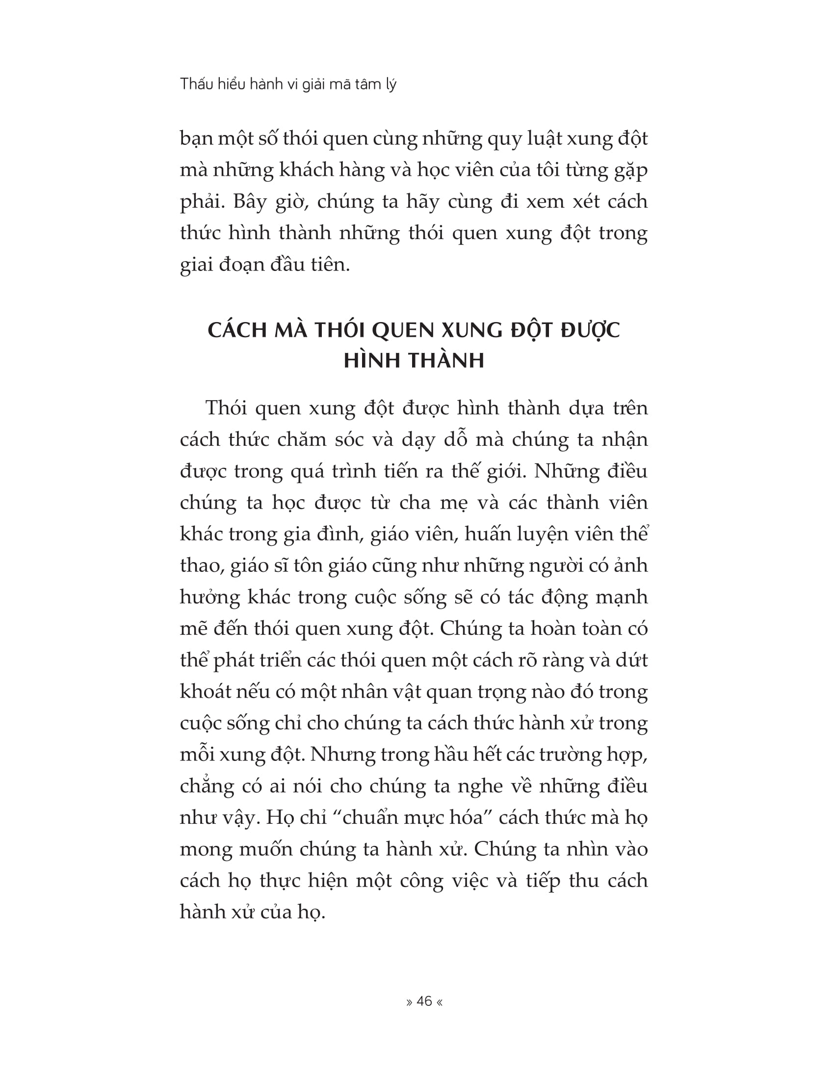 thấu hiểu hành vi giải mã tâm lý