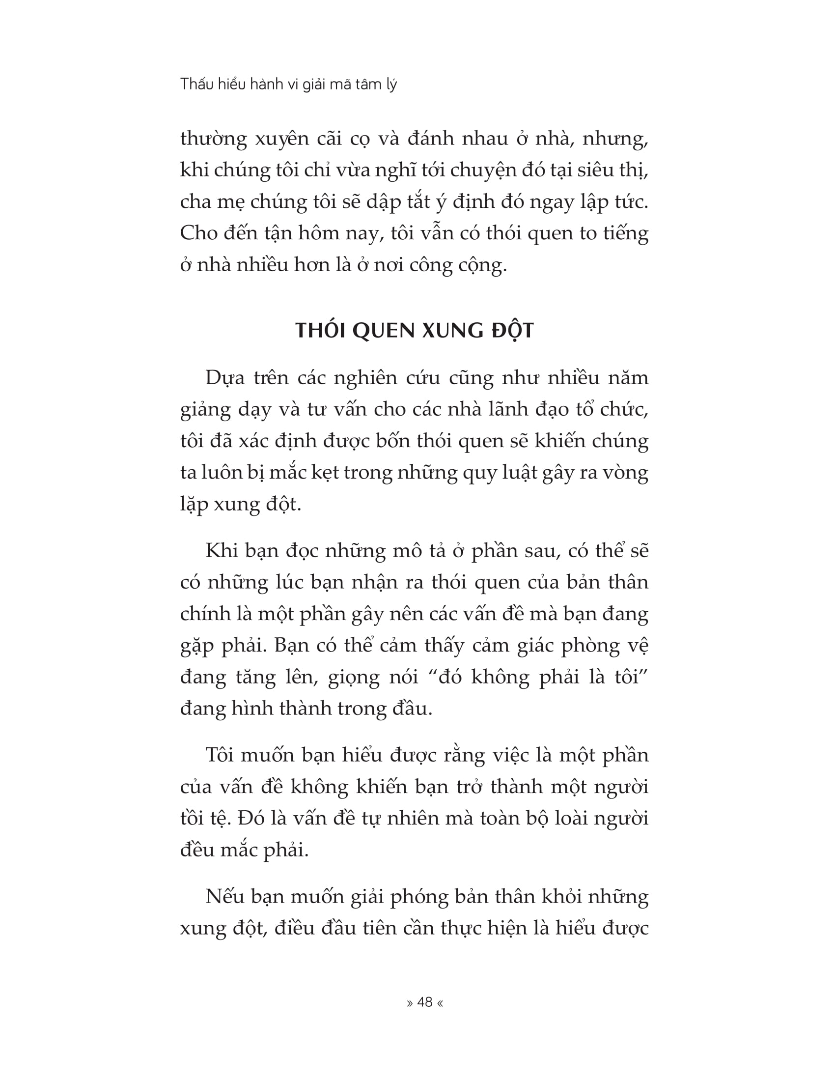 thấu hiểu hành vi giải mã tâm lý