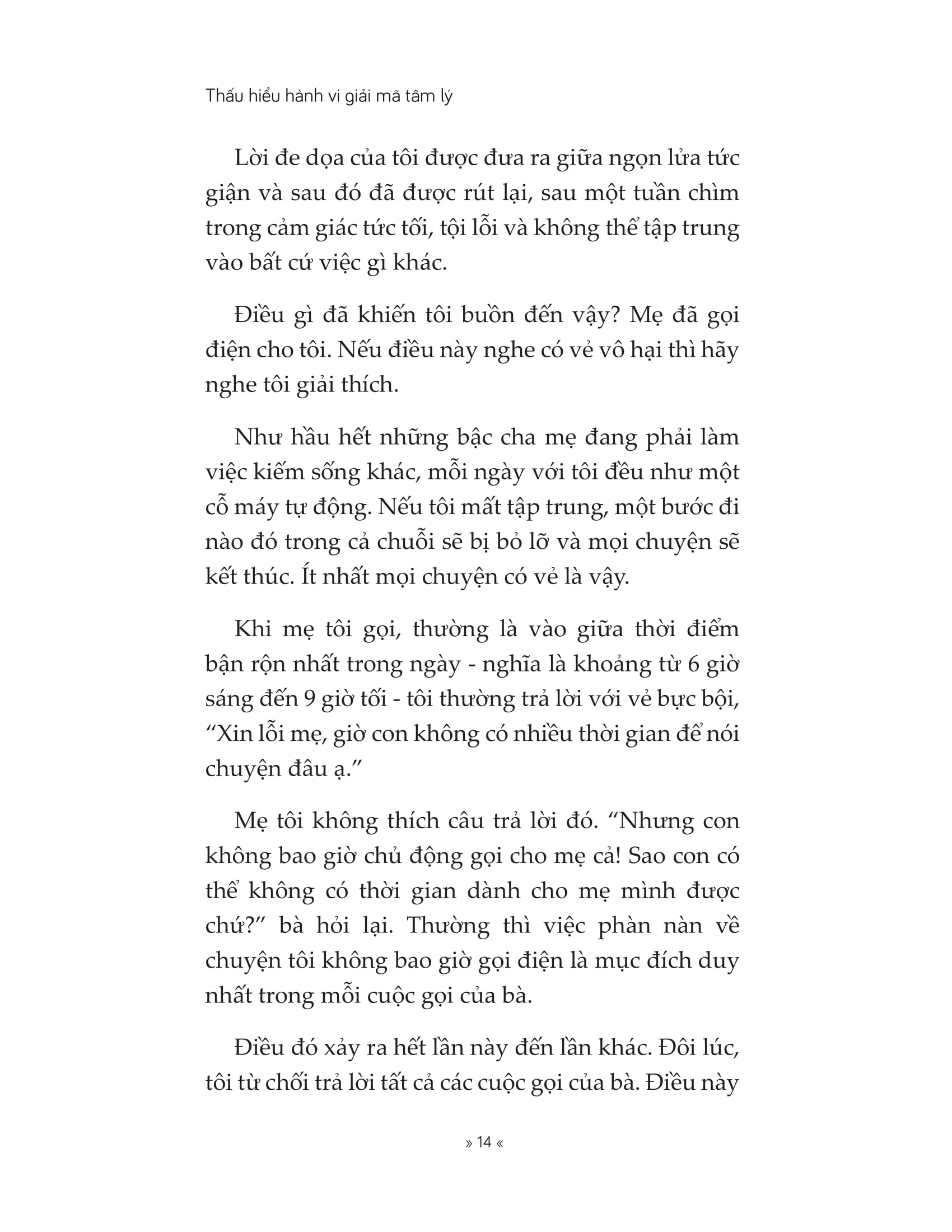 thấu hiểu hành vi giải mã tâm lý