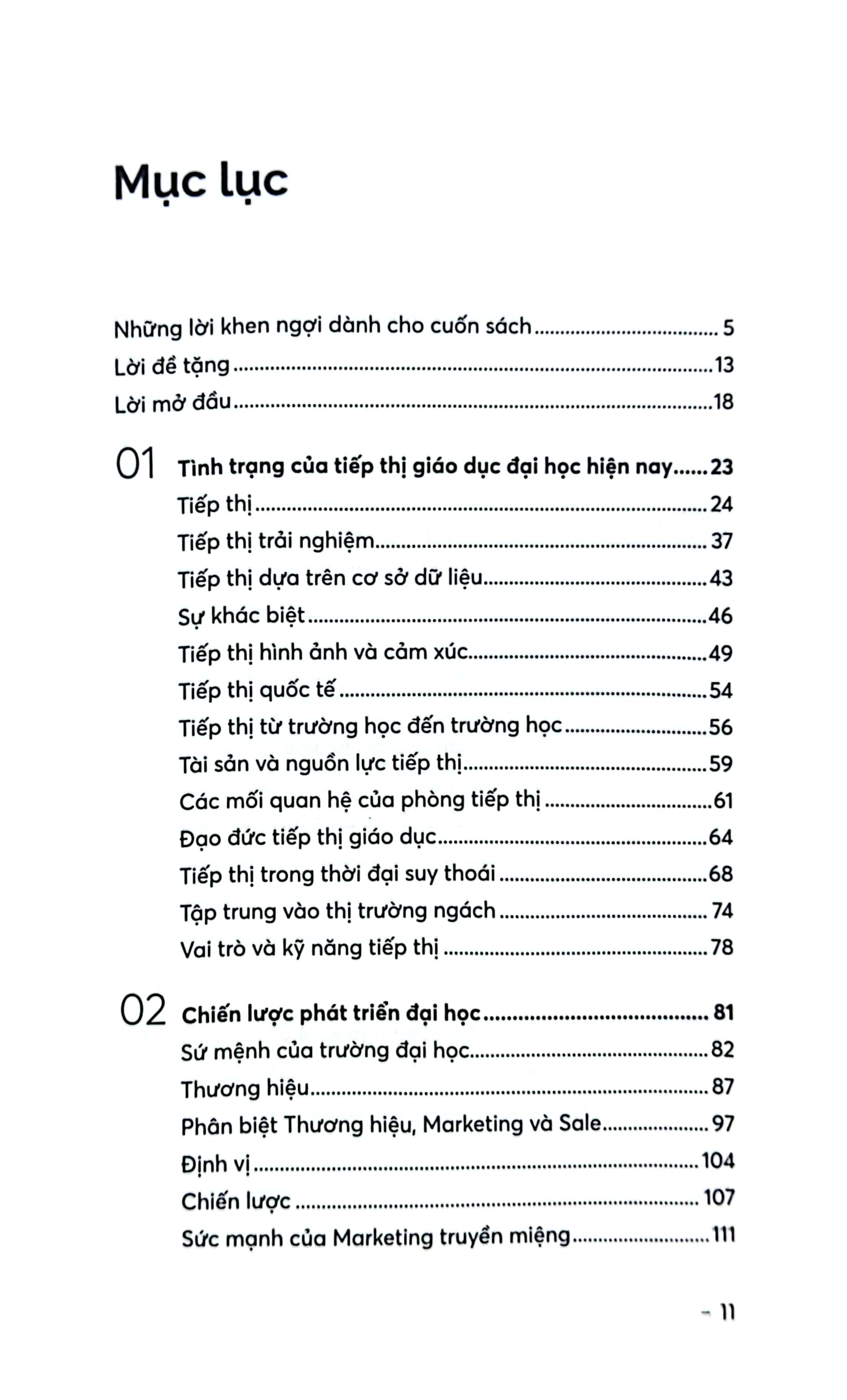 thấu hiểu marketing đại học