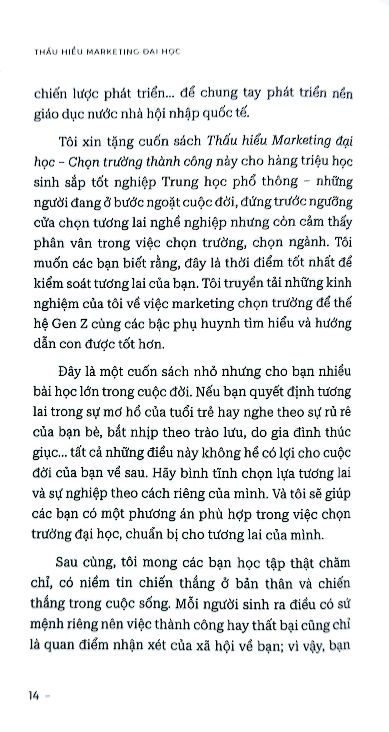 thấu hiểu marketing đại học