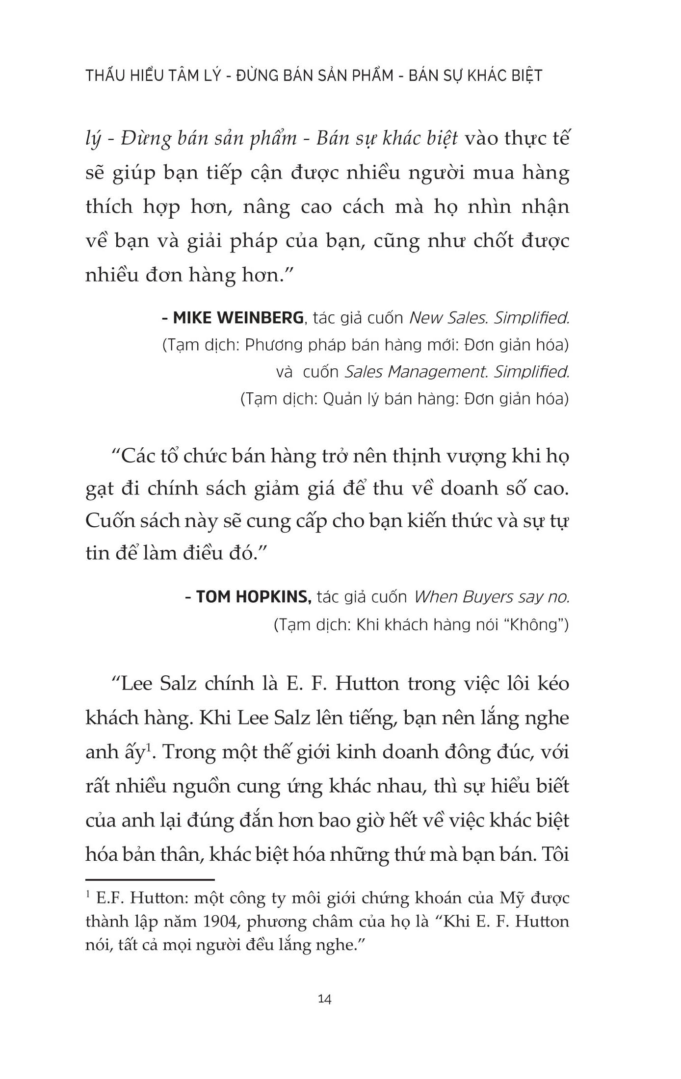 thấu hiểu tâm lý - đừng bán sản phẩm - bán sự khác biệt