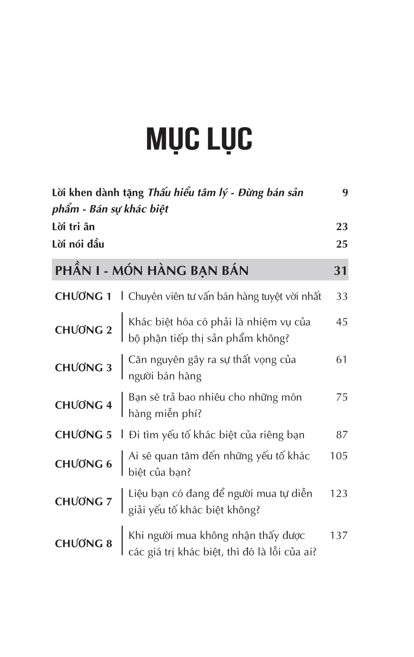 thấu hiểu tâm lý - đừng bán sản phẩm - bán sự khác biệt