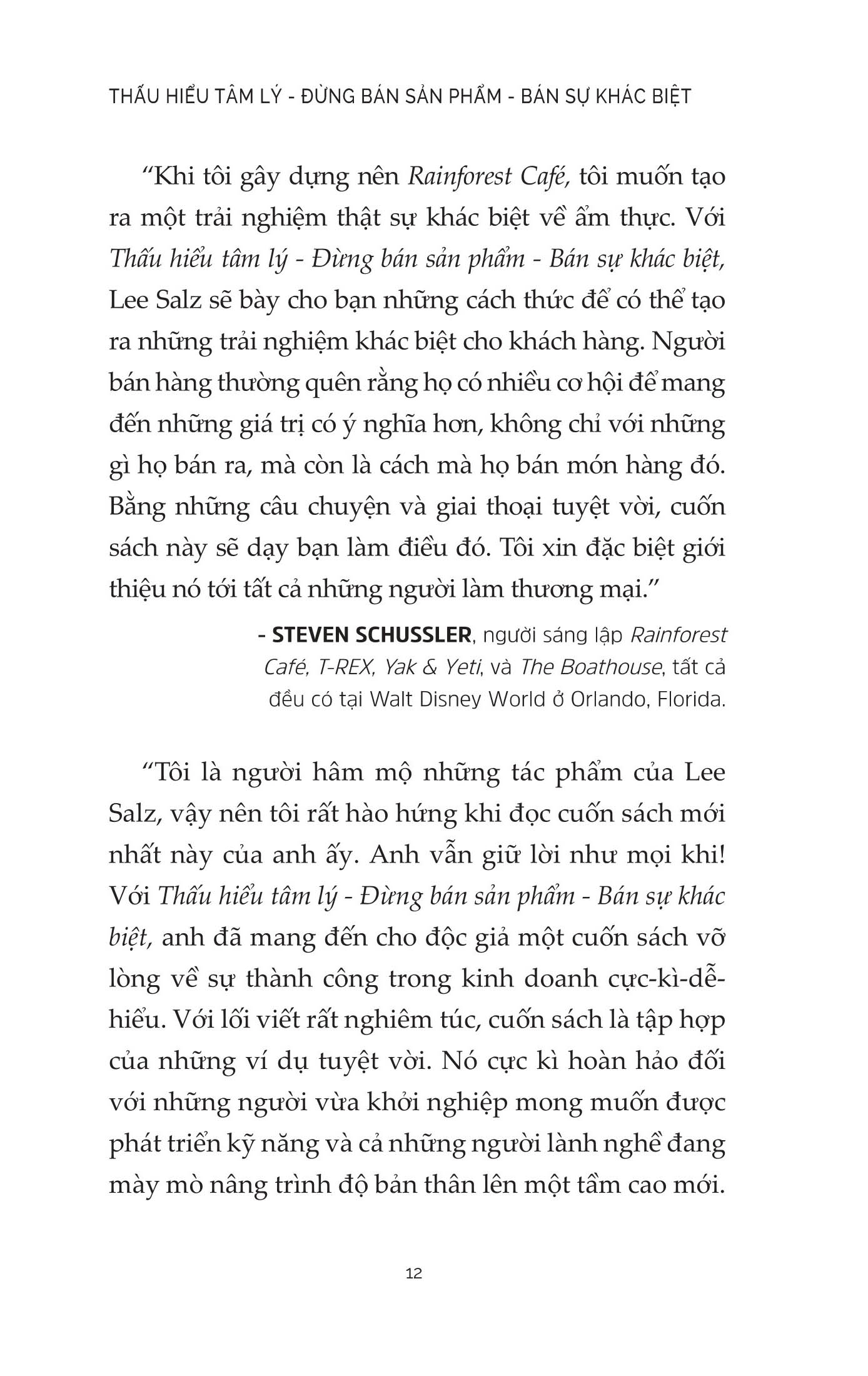 thấu hiểu tâm lý - đừng bán sản phẩm - bán sự khác biệt