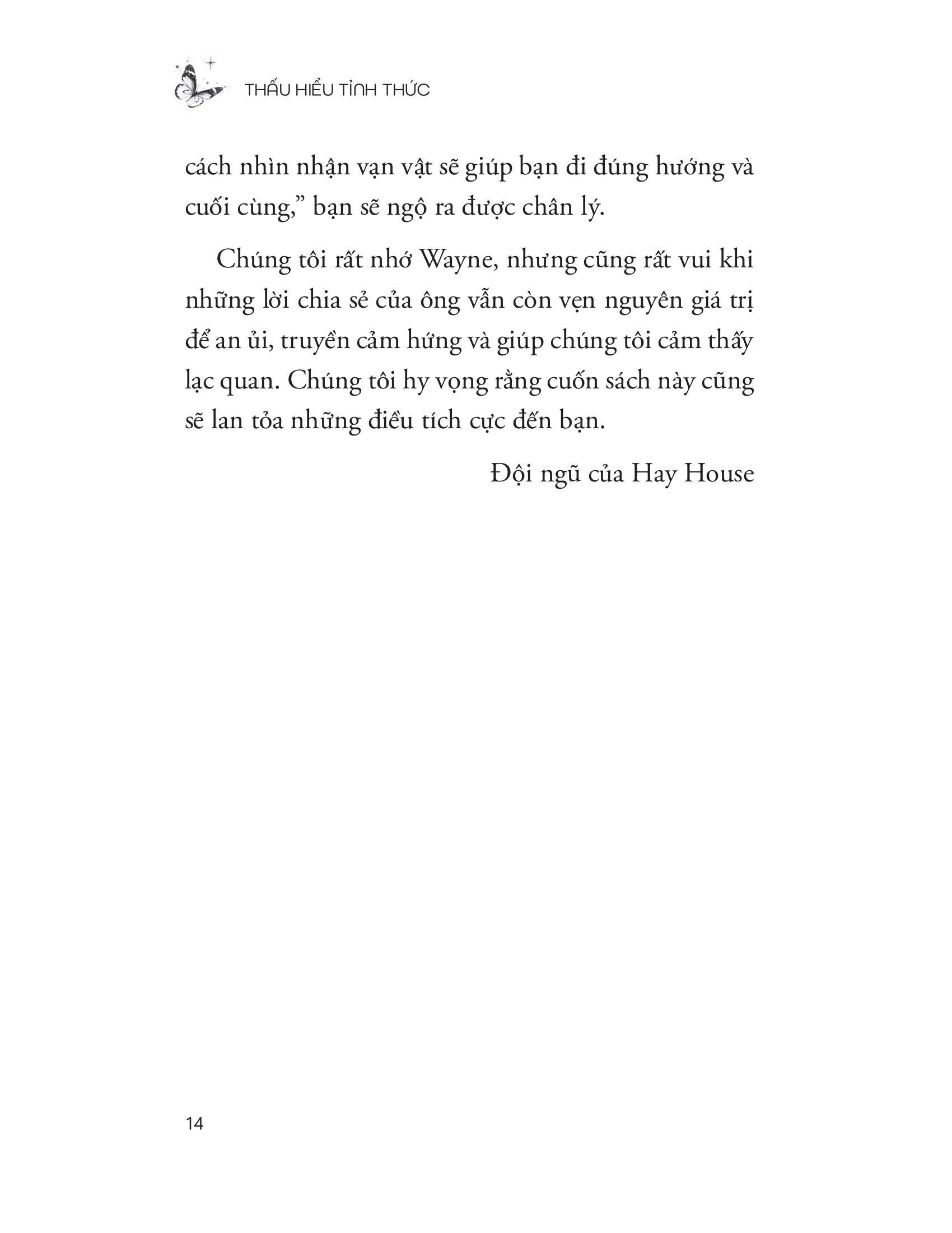 thấu hiểu tỉnh thức