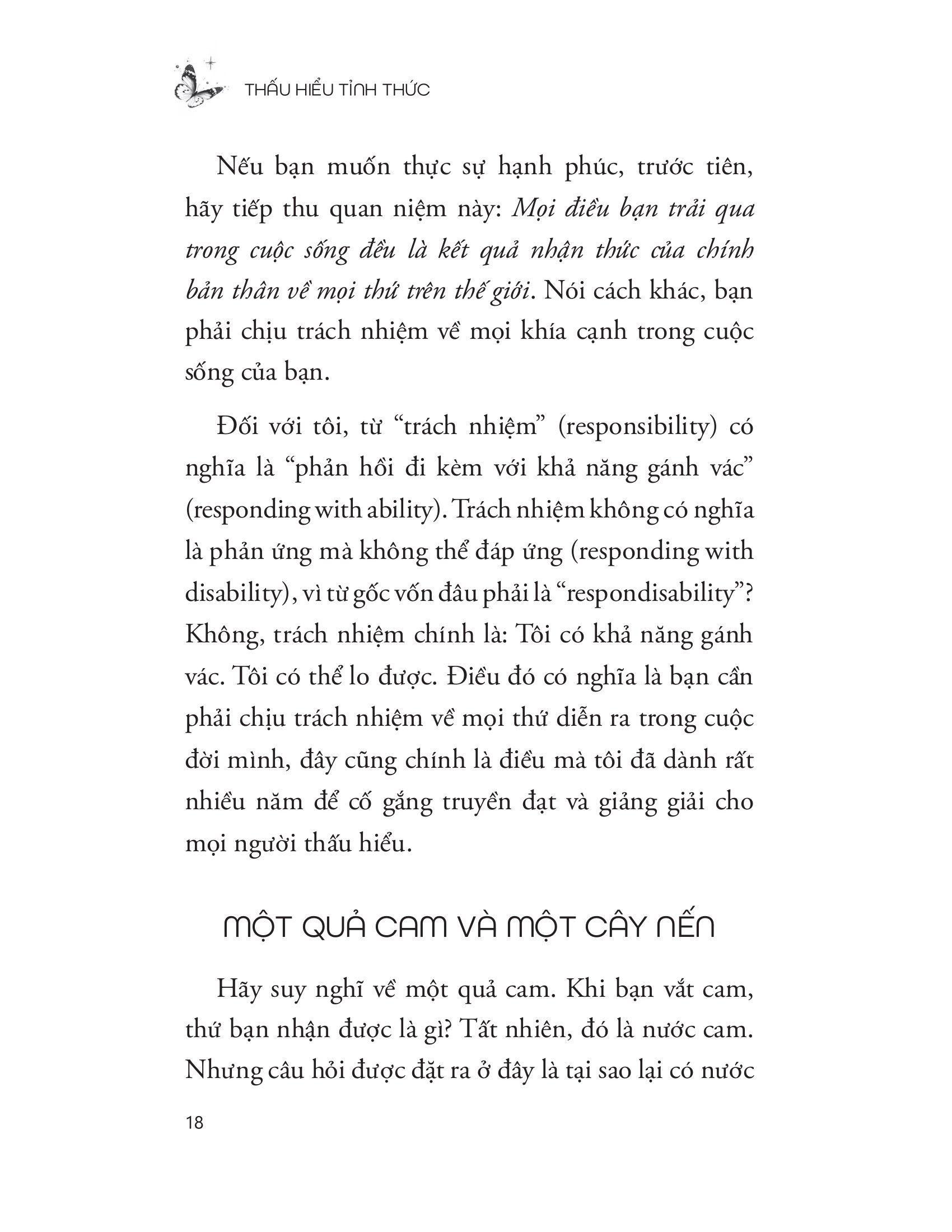 thấu hiểu tỉnh thức