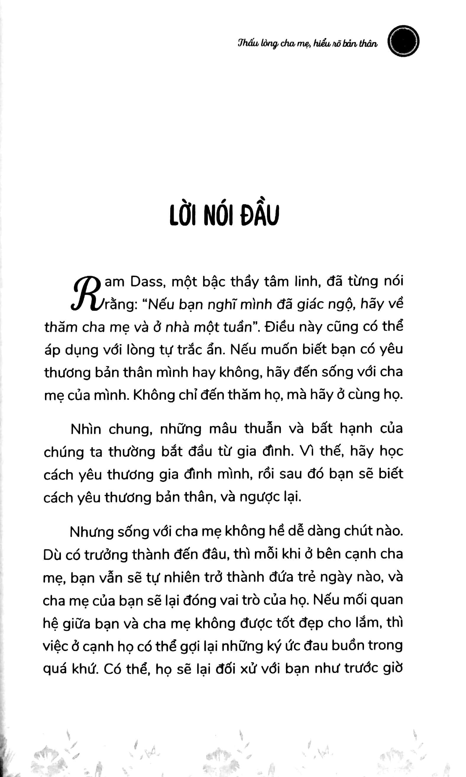 thấu lòng cha mẹ - hiểu rõ bản thân