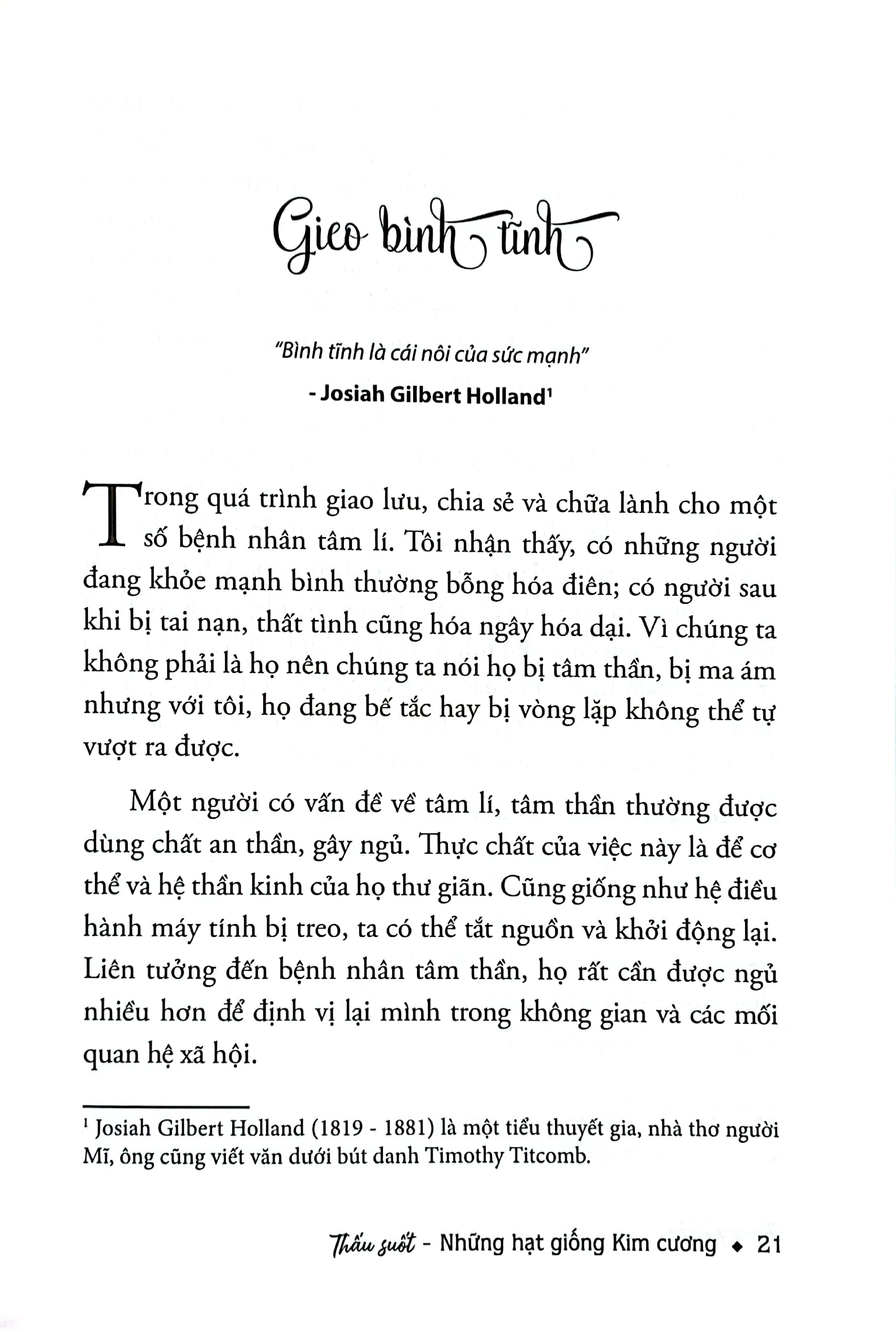 thấu suốt - những hạt giống kim cương