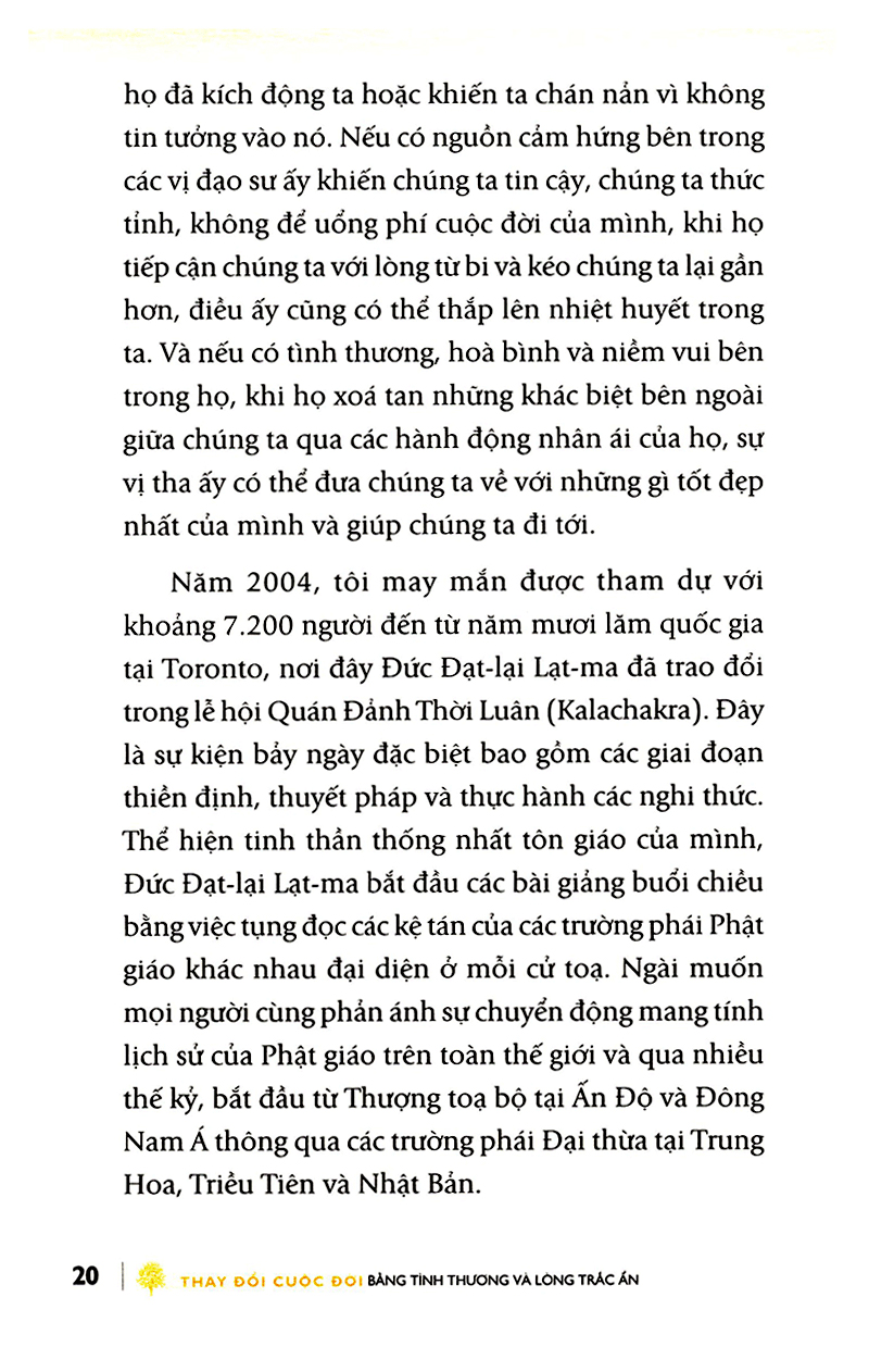 thay đổi cuộc đời bằng tình thương và lòng trắc ẩn