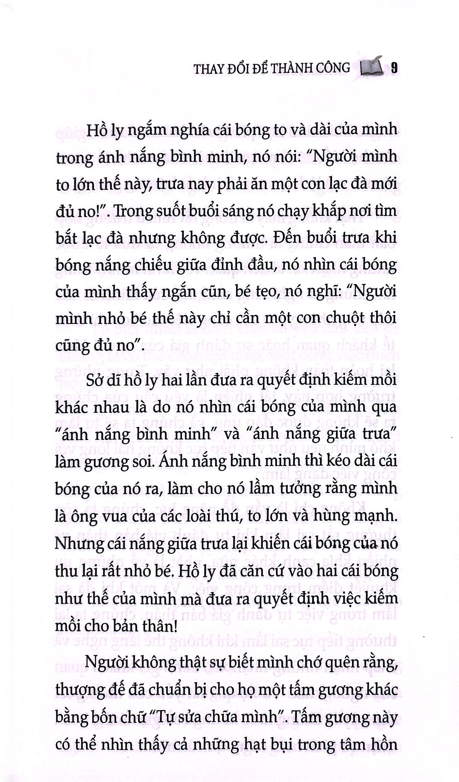 thay đổi để thành công