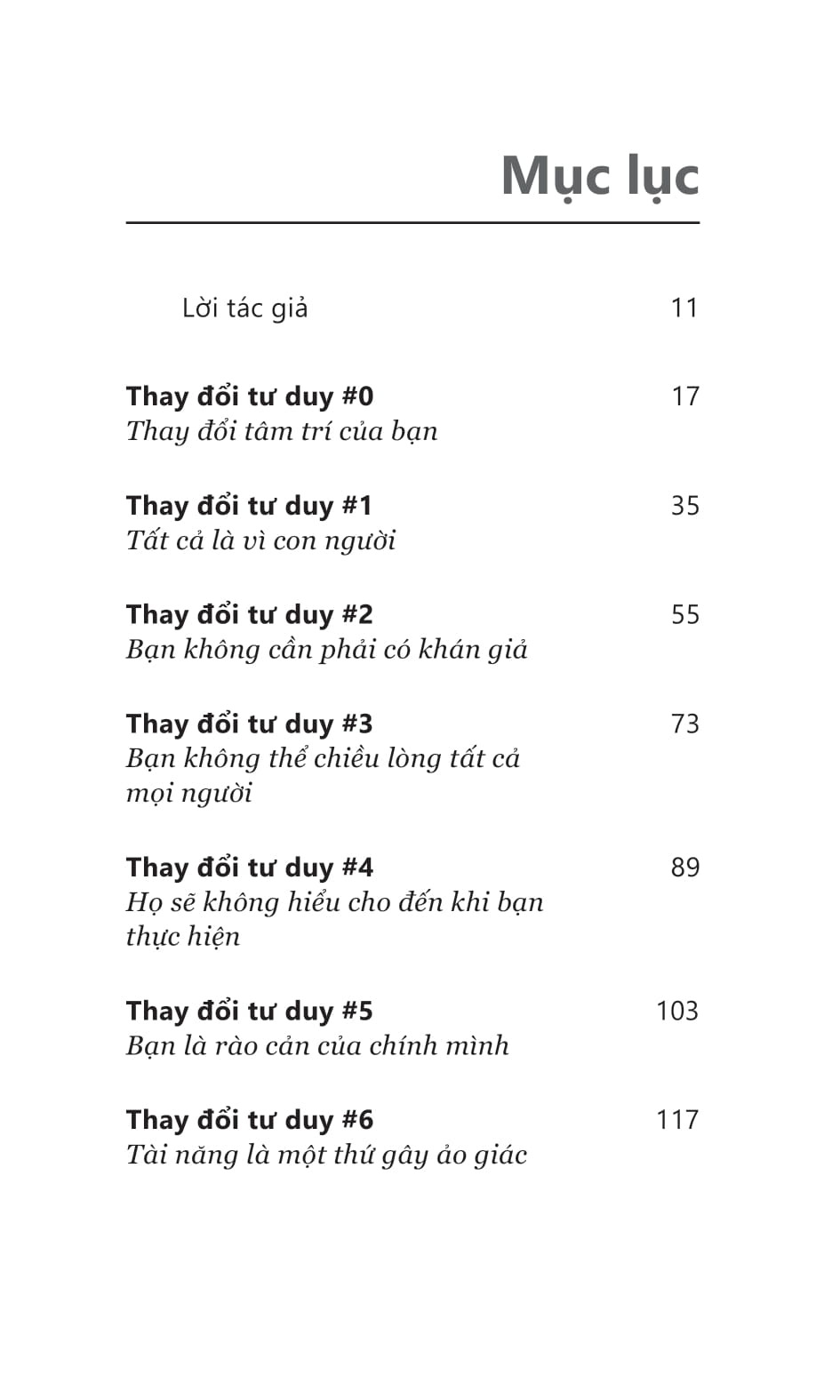 thay đổi tư duy - mind shift