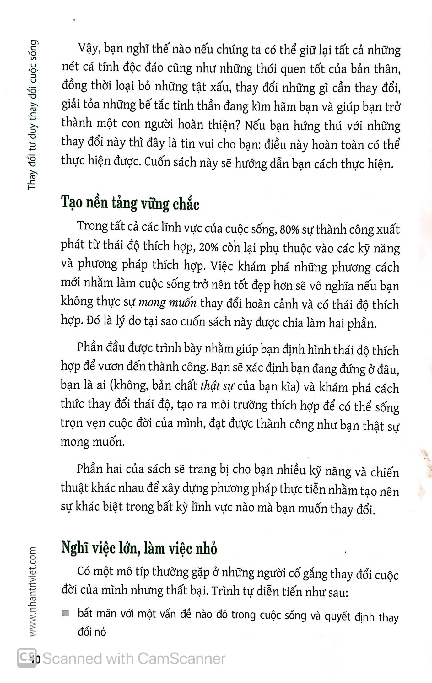thay đổi tư duy thay đổi cuốc sống (tái bản 2015)