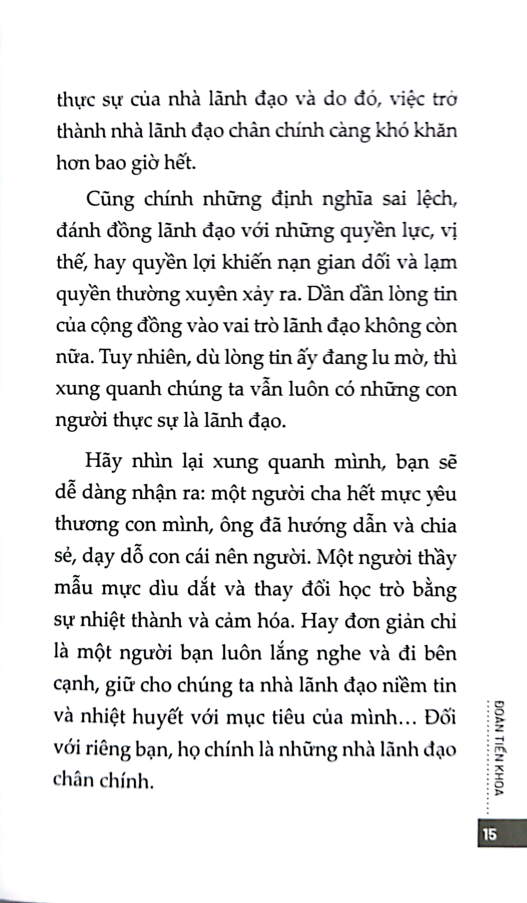 thay đổi từ tâm cách để trở thành một nhà lãnh đạo chân chính