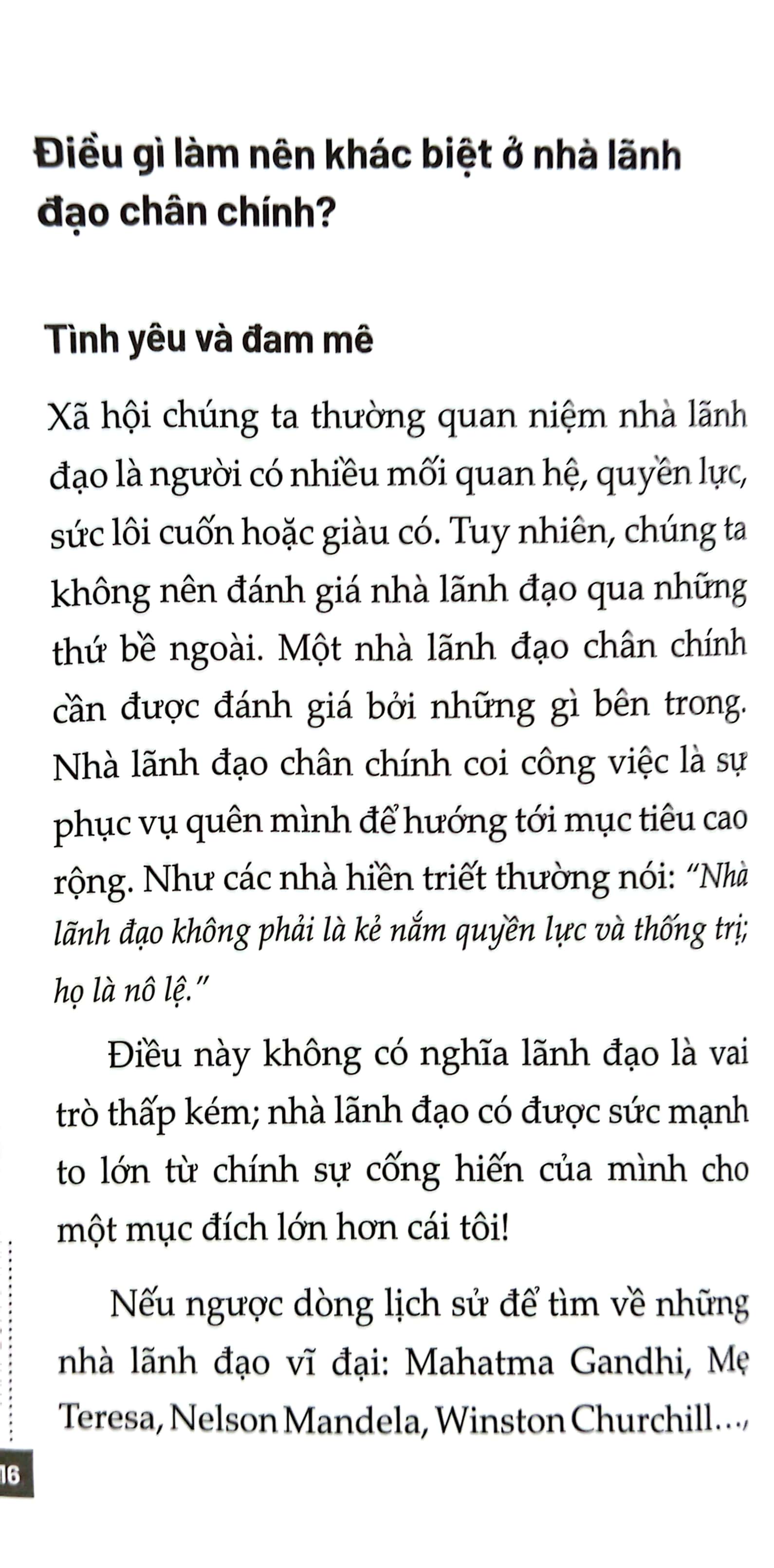 thay đổi từ tâm cách để trở thành một nhà lãnh đạo chân chính