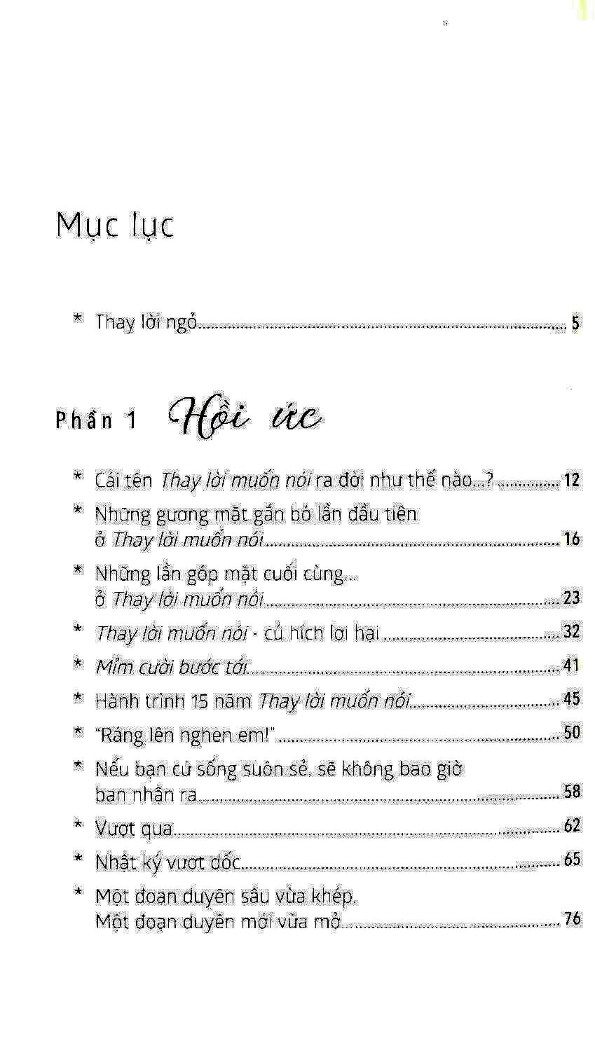 thay lời muốn nói - thanh xuân tôi... - kèm chữ ký tác giả (số lượng có hạn)