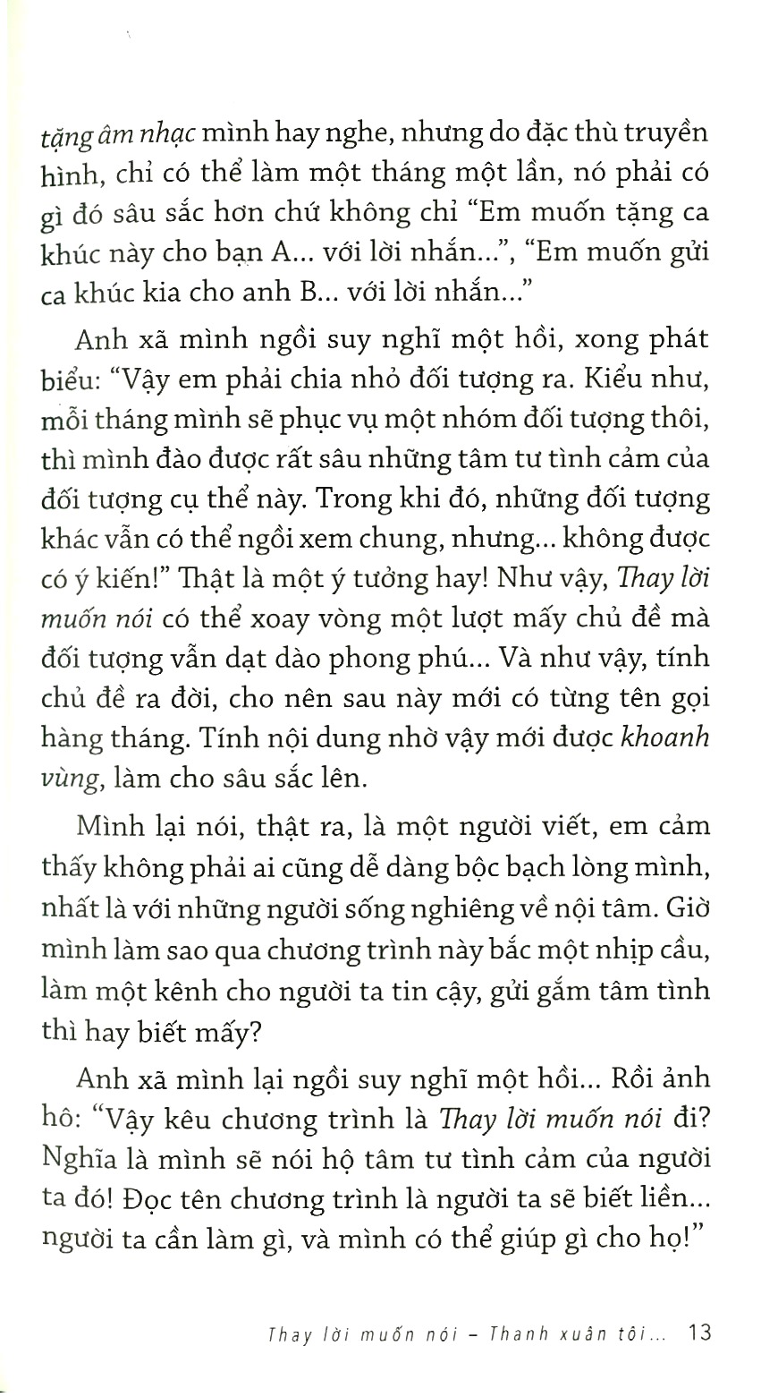 thay lời muốn nói - thanh xuân tôi... - kèm chữ ký tác giả (số lượng có hạn)