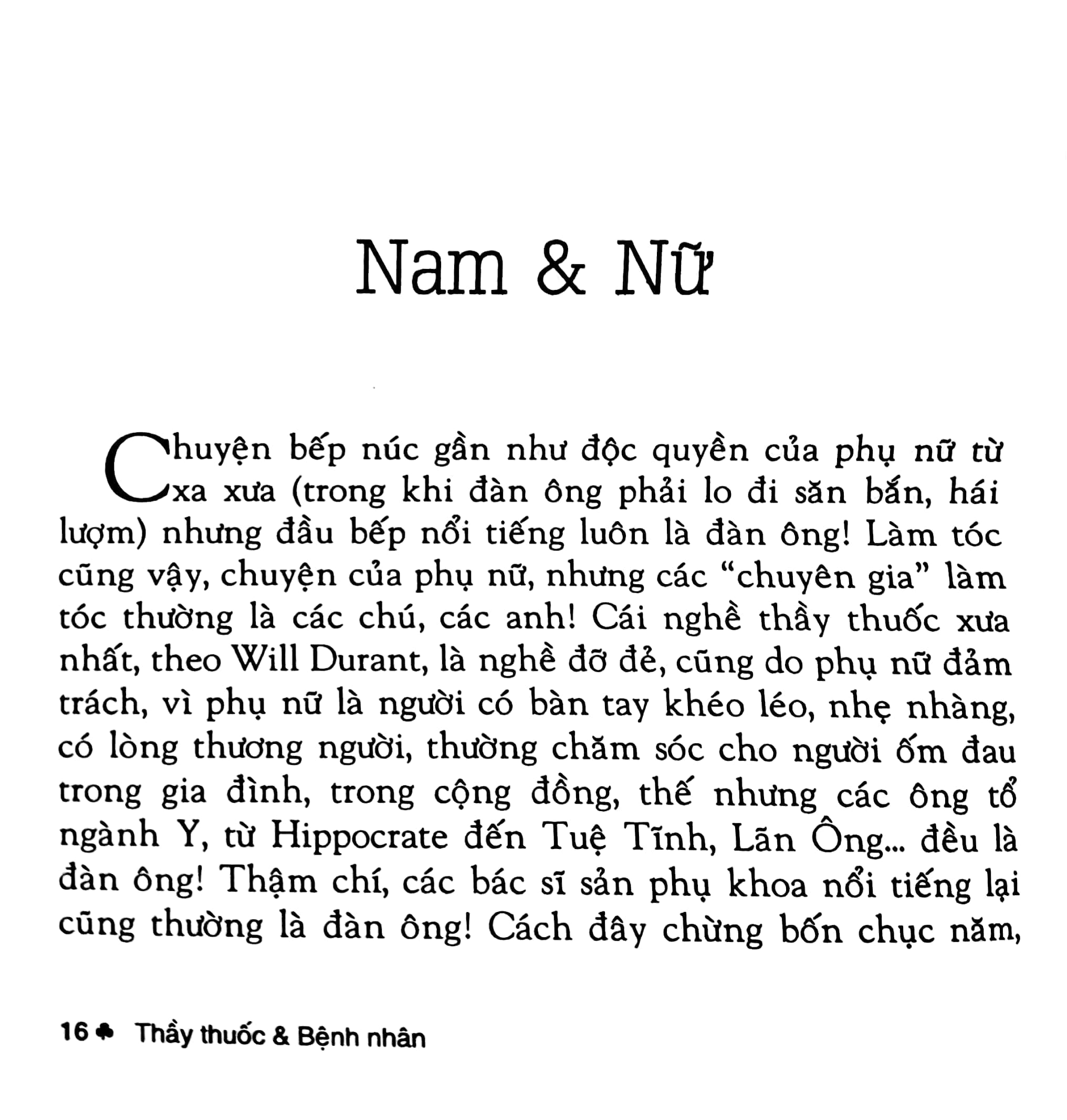Thầy Thuốc Và Bệnh Nhân