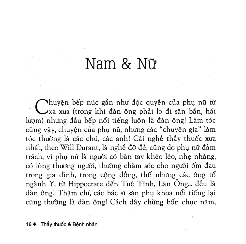 thầy thuốc và bệnh nhân (tái bản 2019)