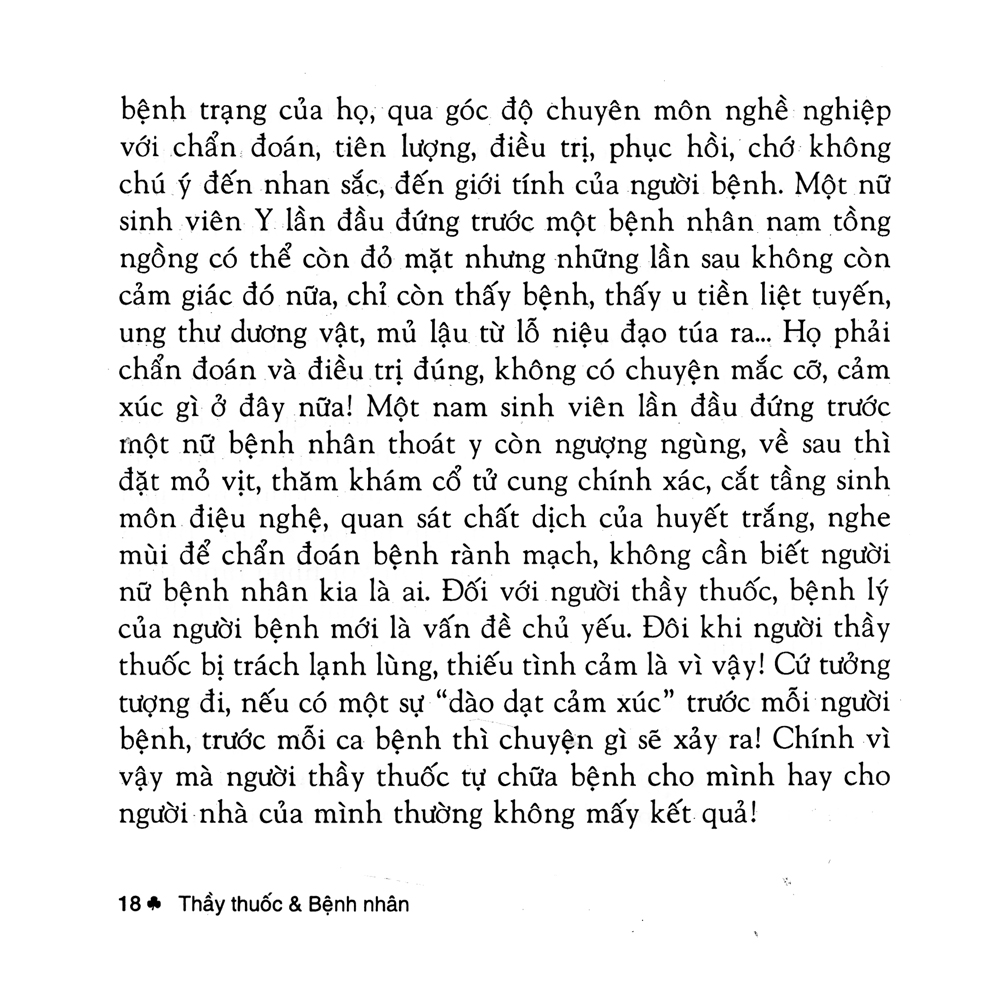 thầy thuốc và bệnh nhân (tái bản 2019)