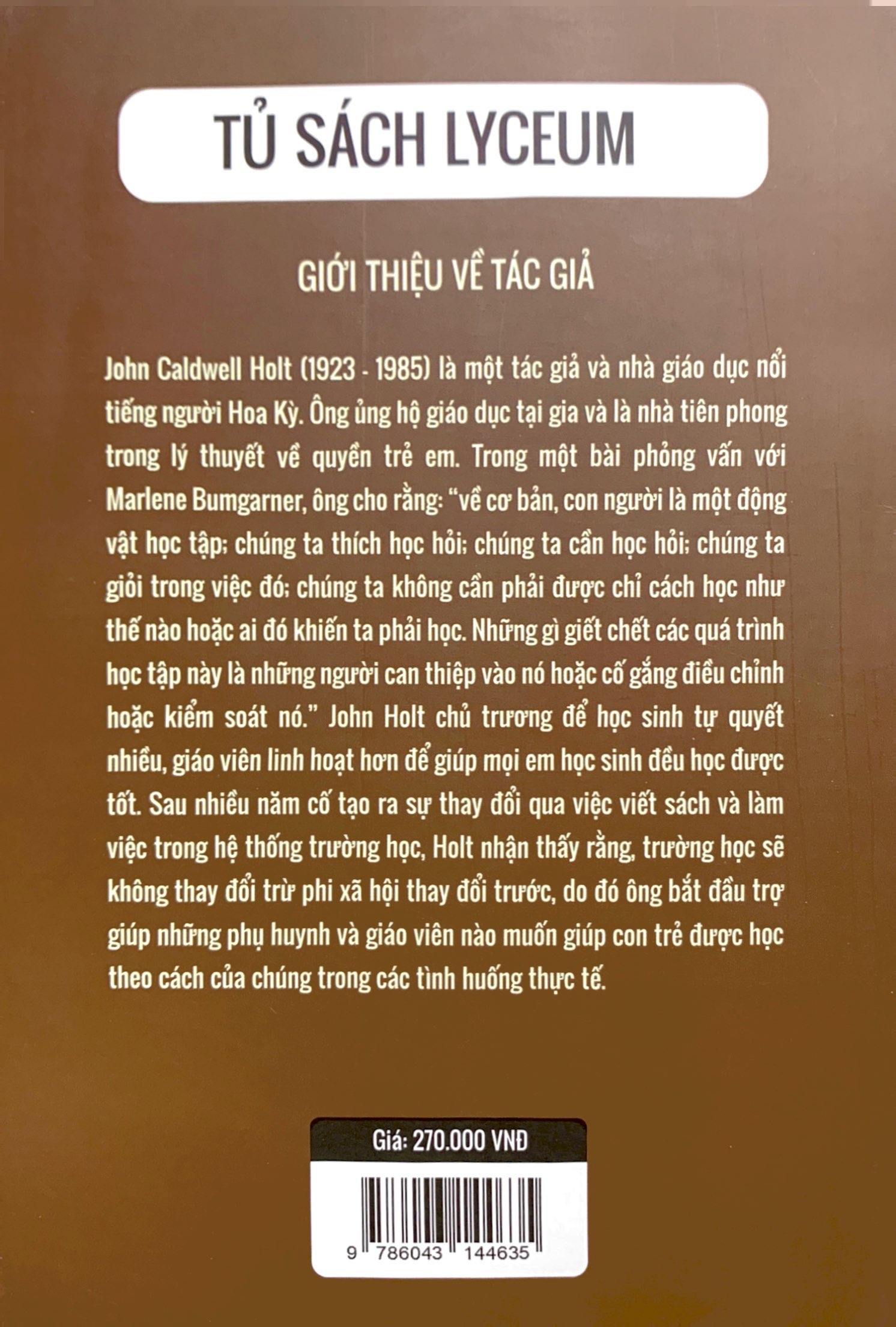 thay vì giáo dục